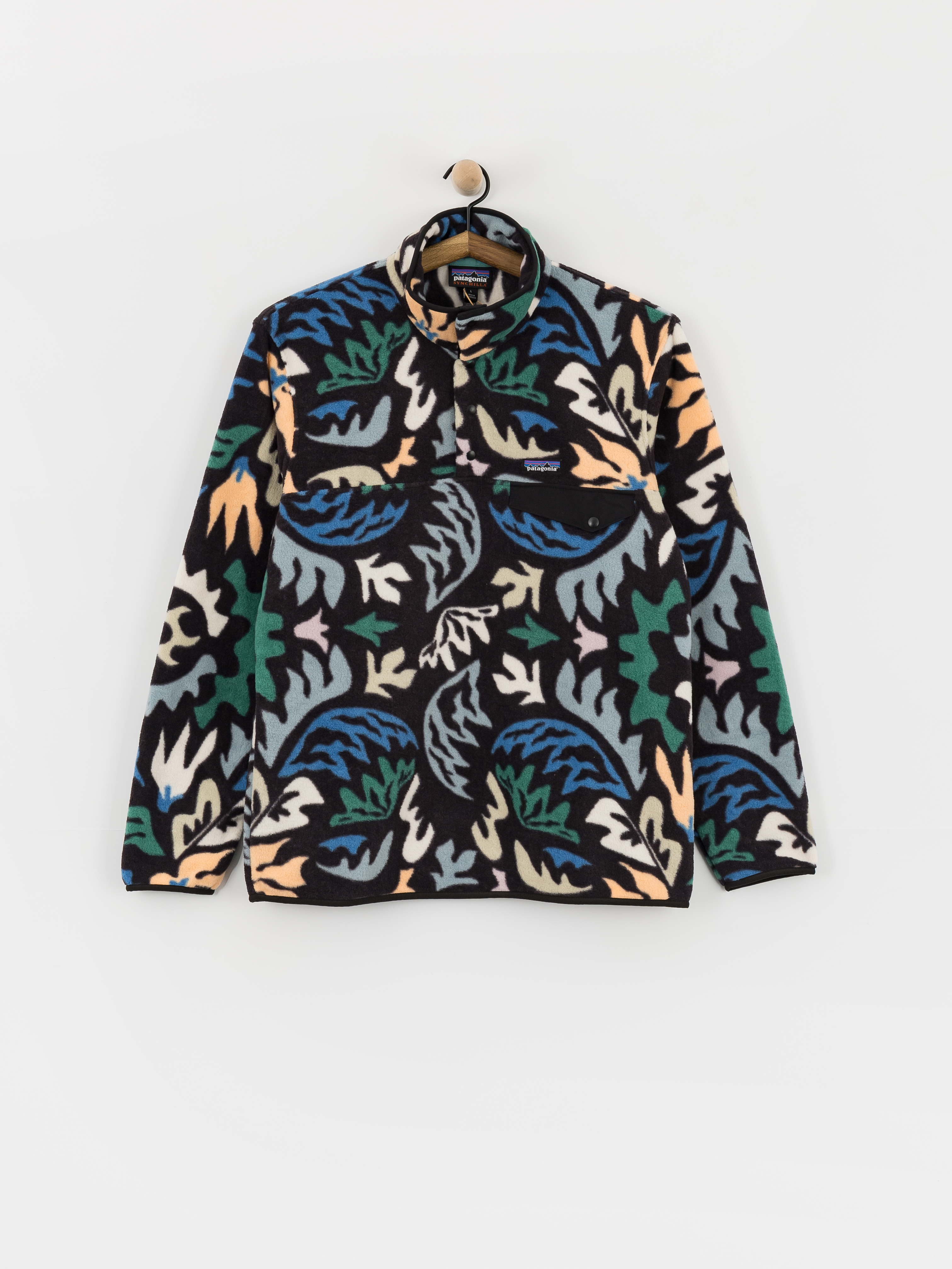 Fleecová mikina Patagonia Lightweight Synchilla Snap T (kaleido/black)