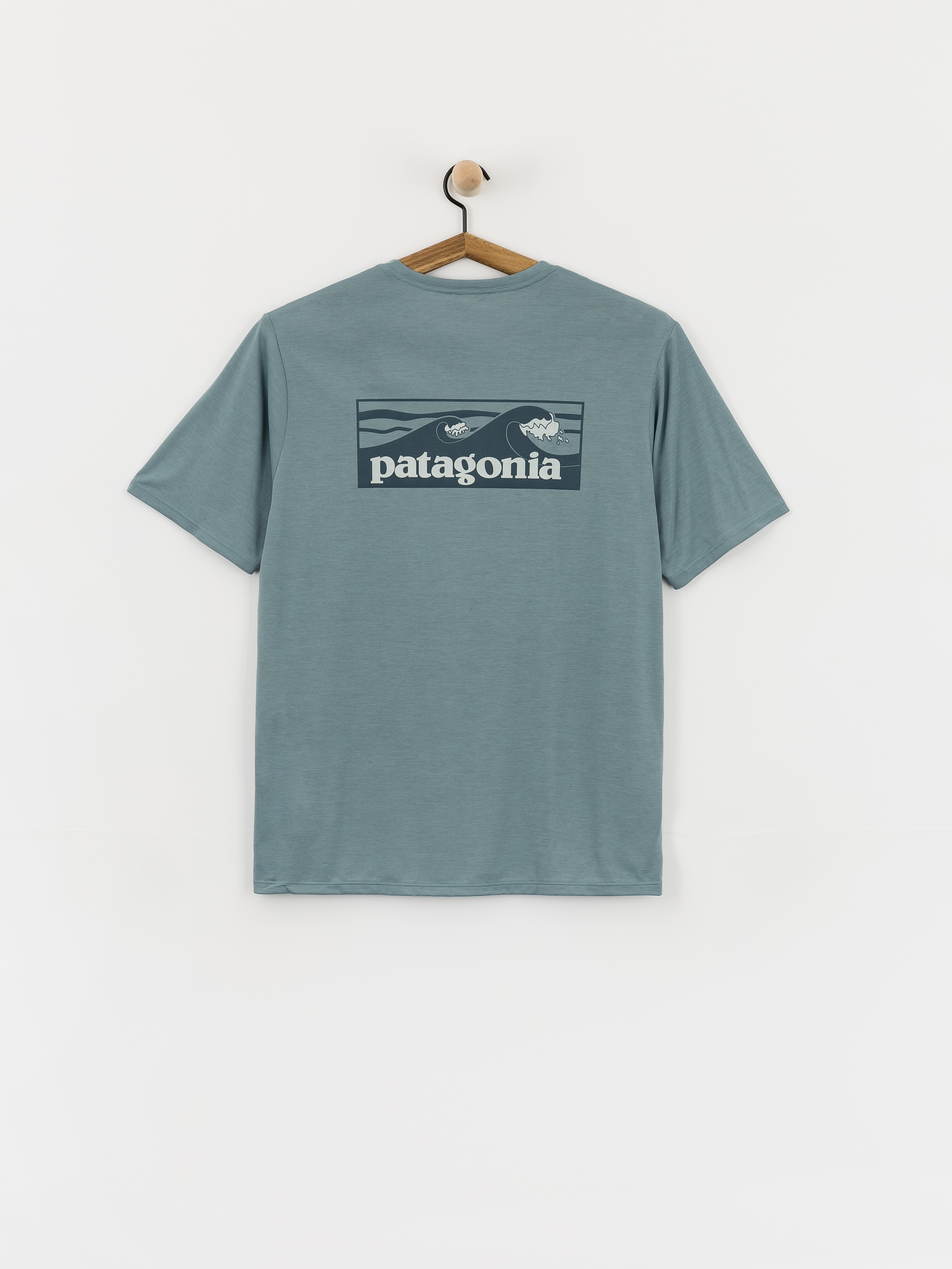 Tričko Patagonia Capilene Cool Boardshort Logo (blue sage/light blue sage)