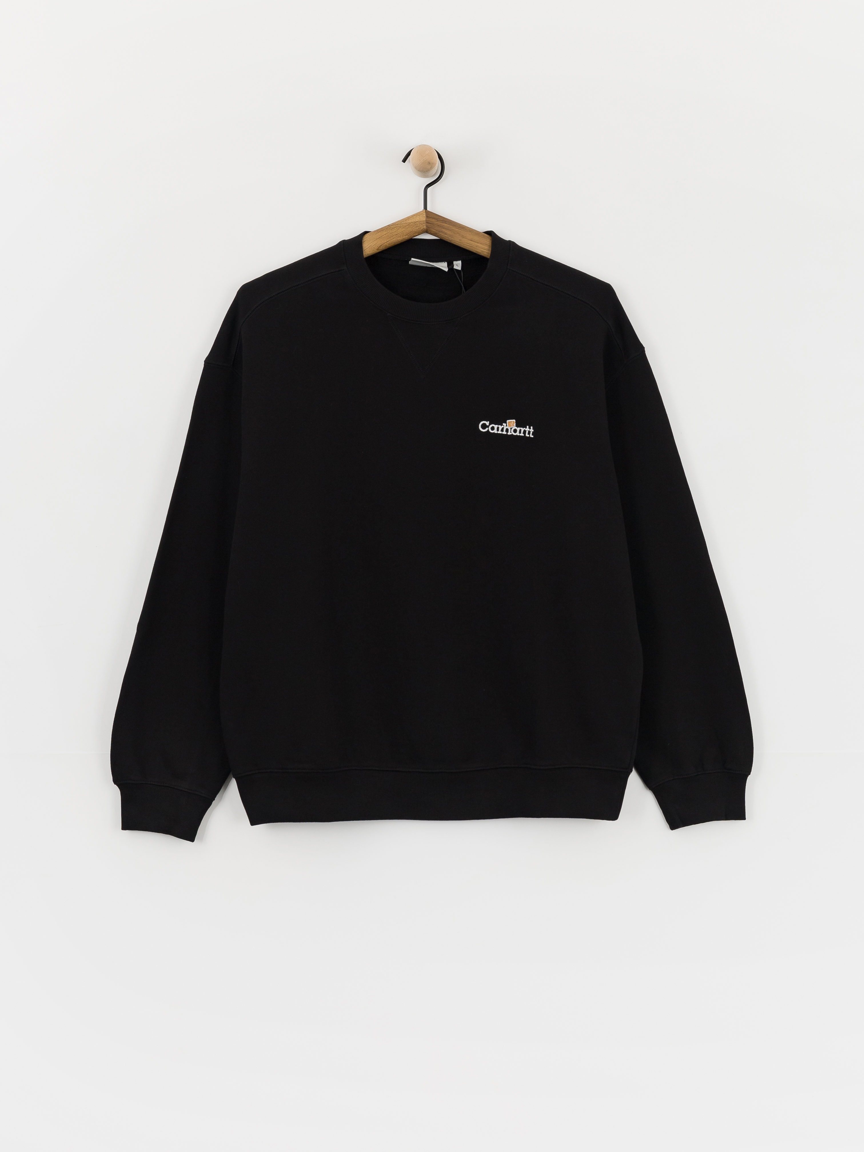 Mikina Carhartt WIP WIP Label (black)
