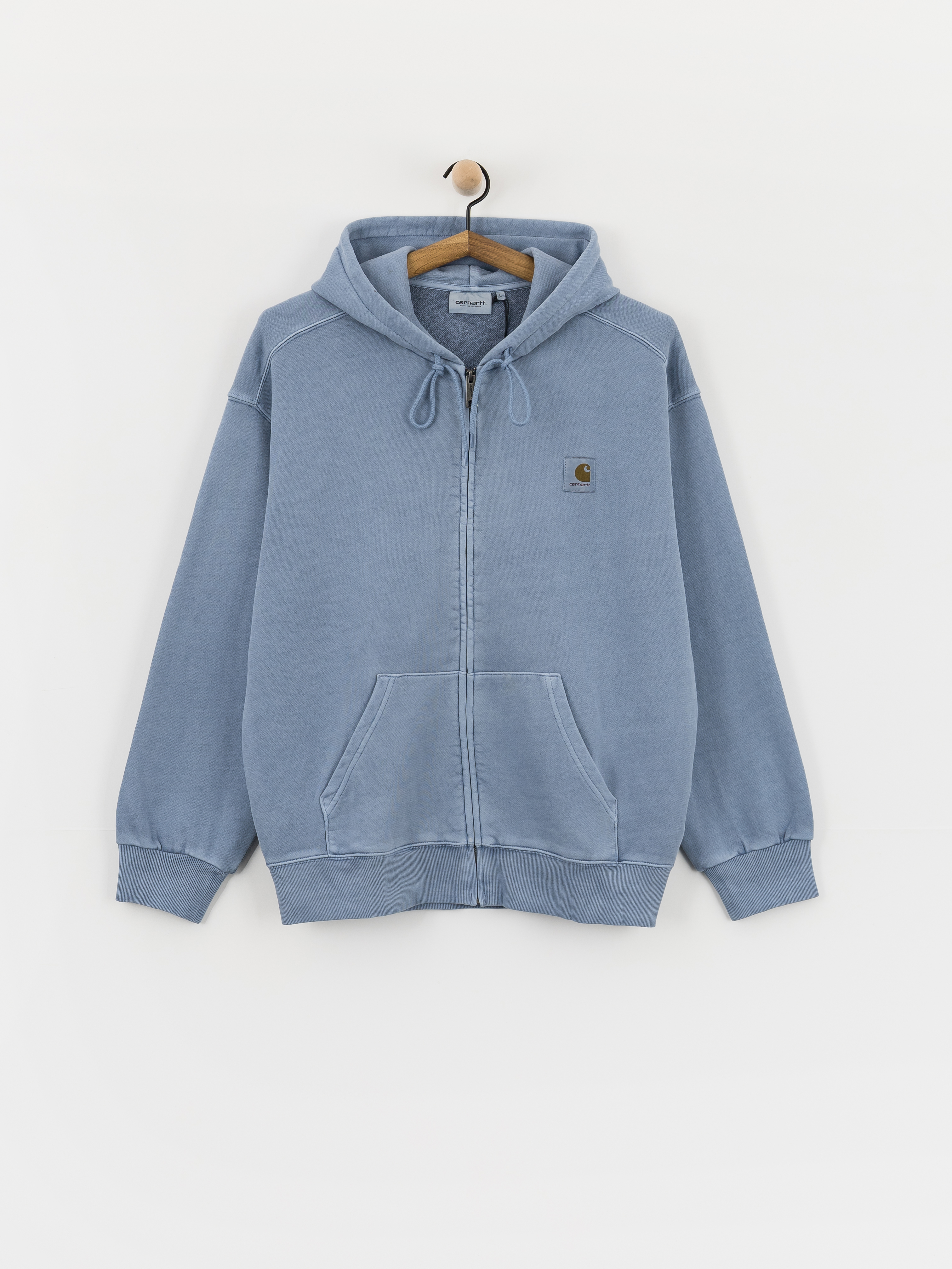 Mikina s kapucu00ed Carhartt WIP Nelson ZHD (gentle blue)
