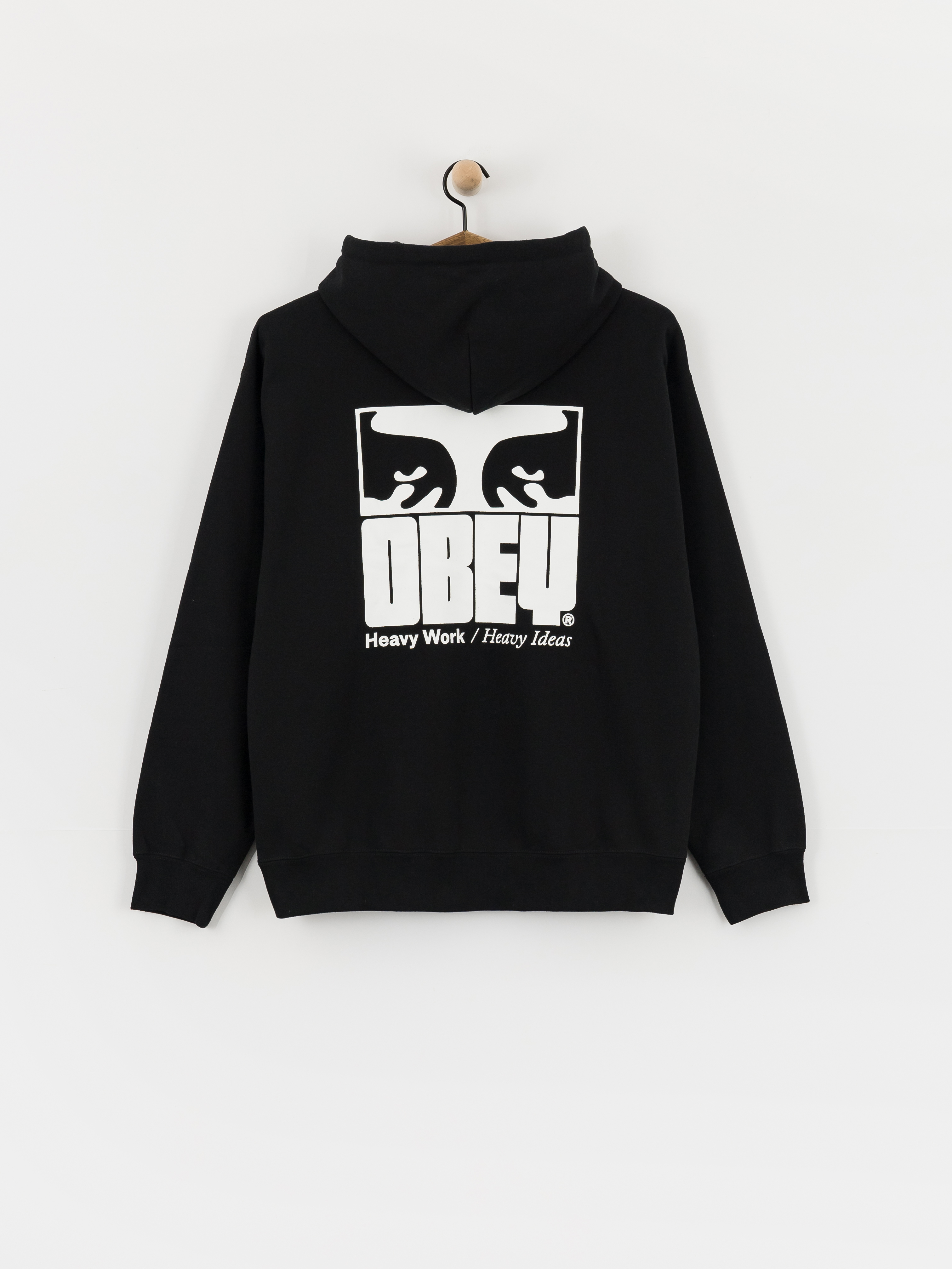 Mikina s kapucu00ed OBEY Heavy Ideas HD (black)