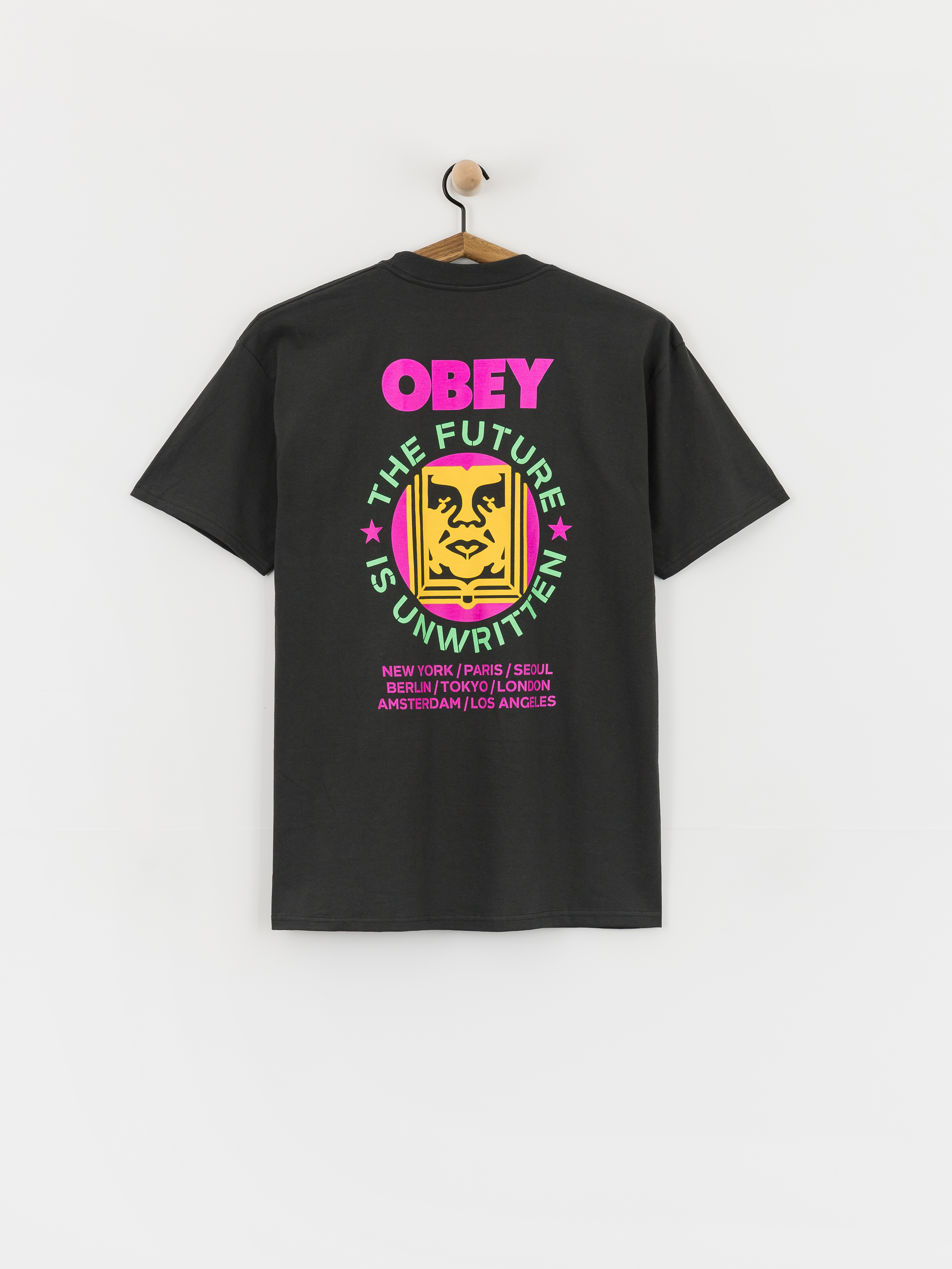 Tričko OBEY Future Unwritten (vintage black)