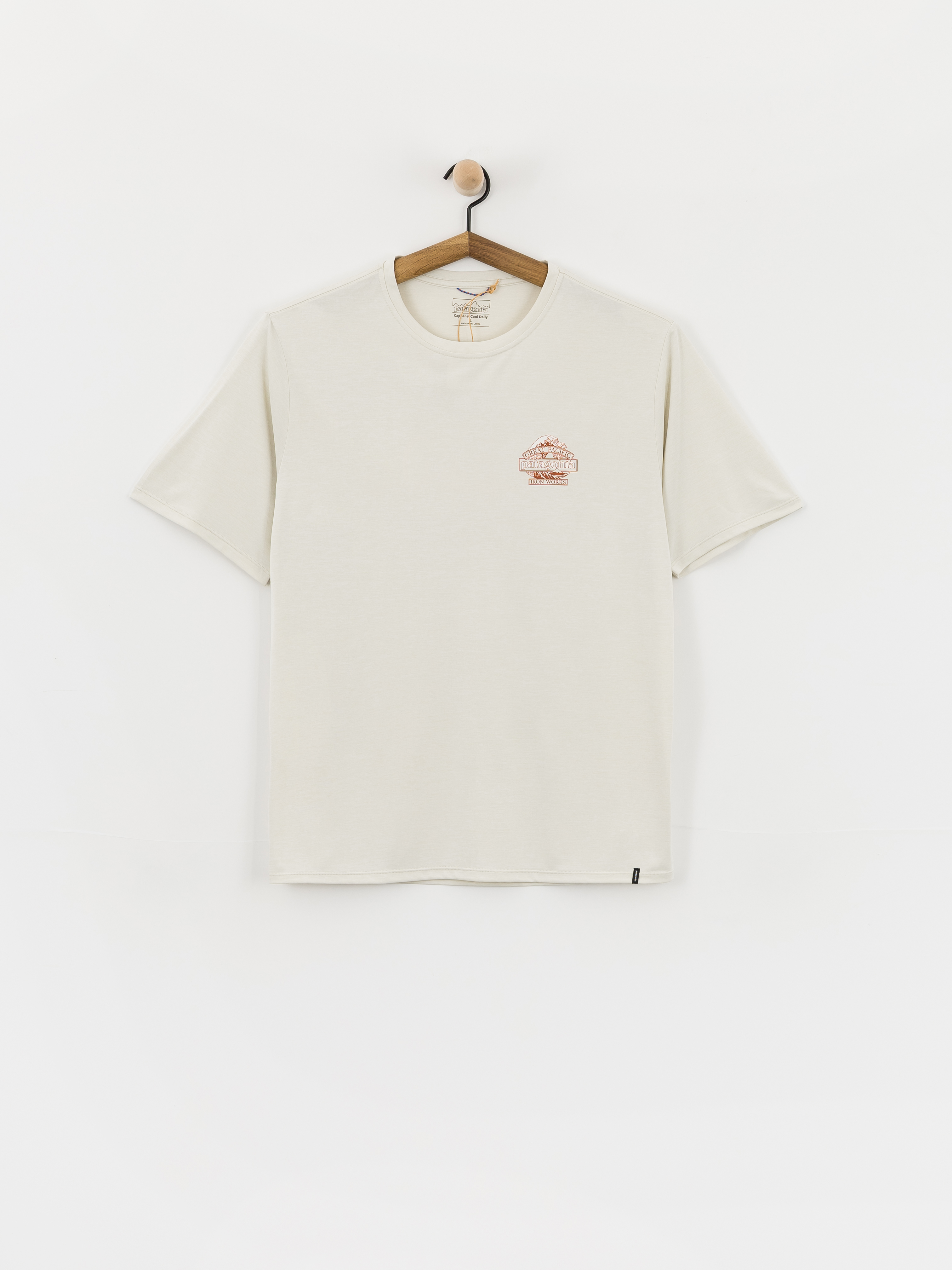 Tričko Patagonia Capilene Cool Great Waves (dyno white)