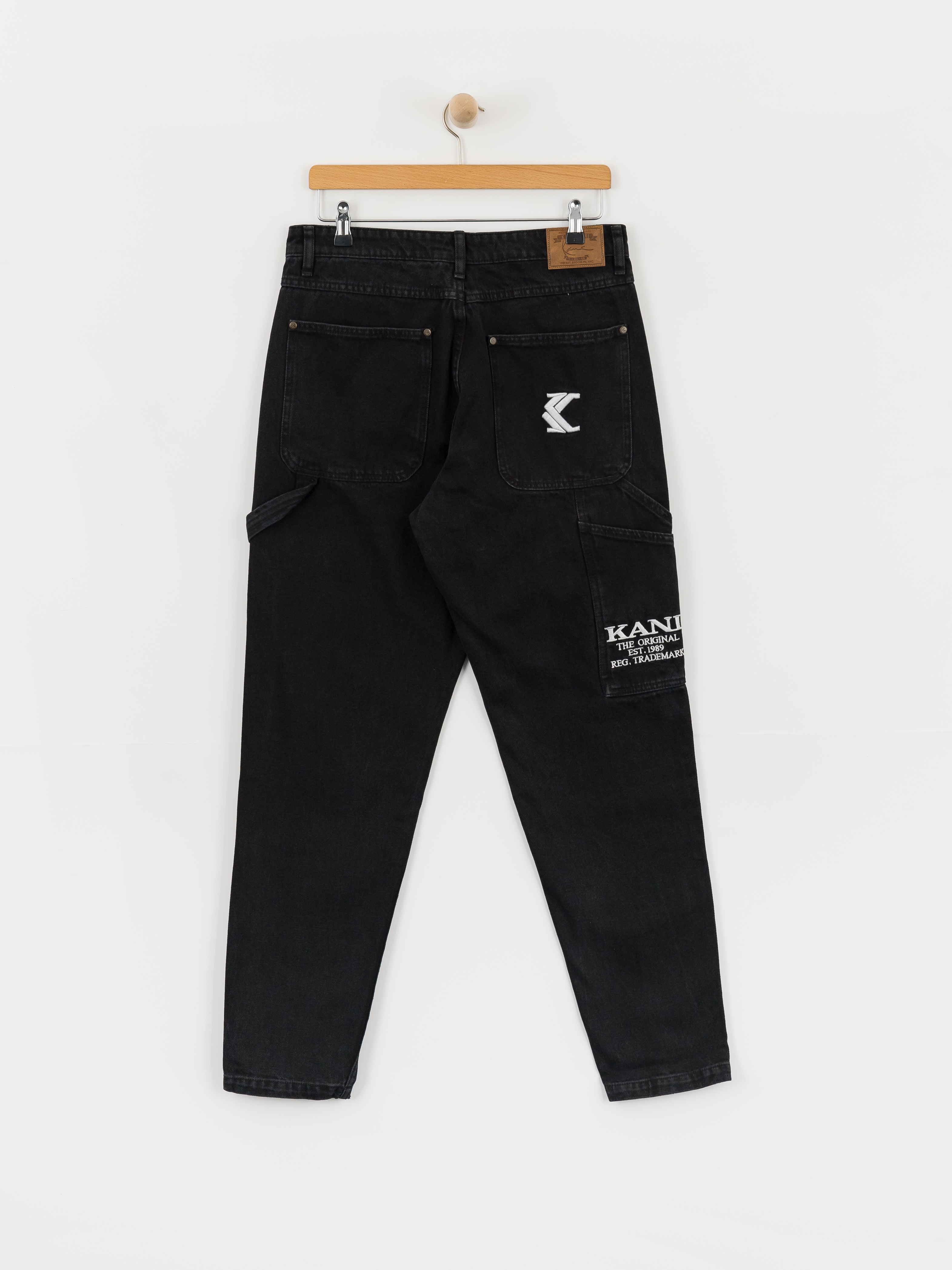 Kalhoty Karl Kani Retro Tapered Workwear Denim (vintage black)
