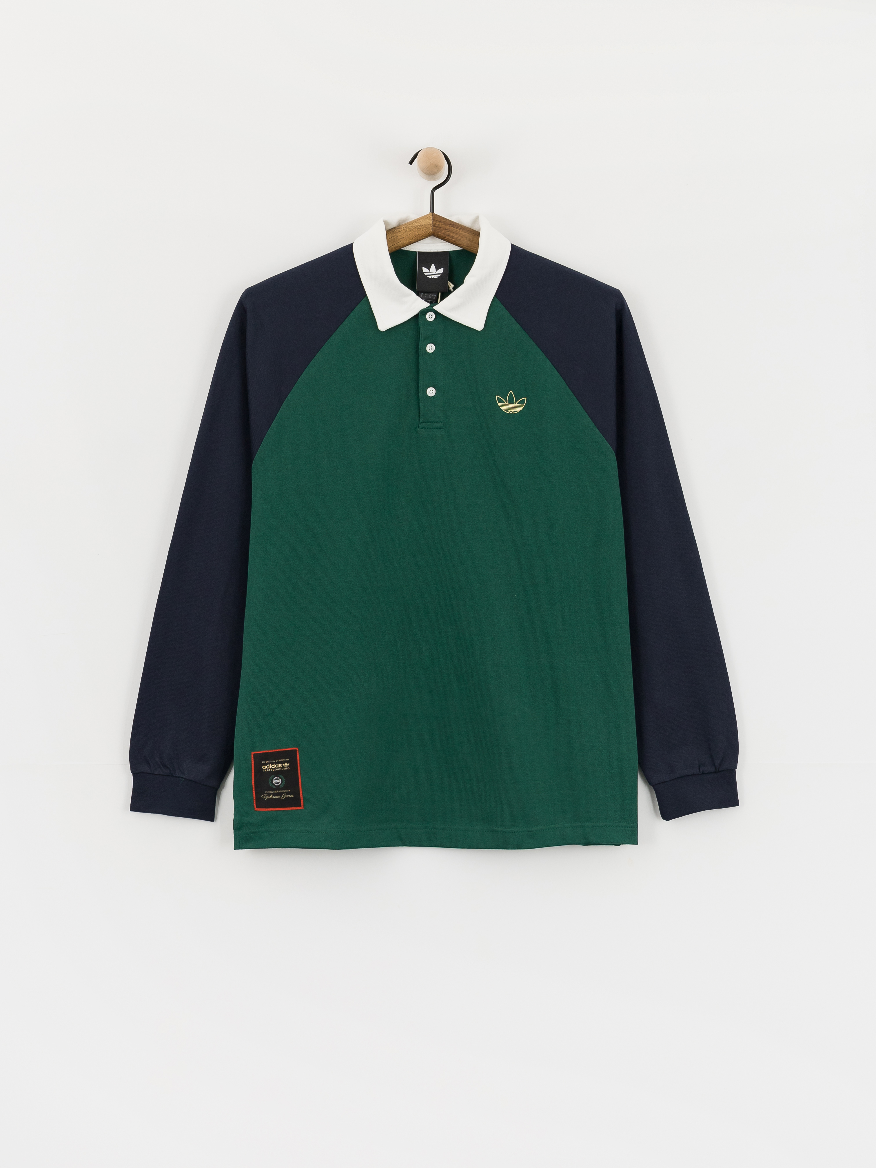 Triko adidas Tyshawn Rugby (cgreen/legink)