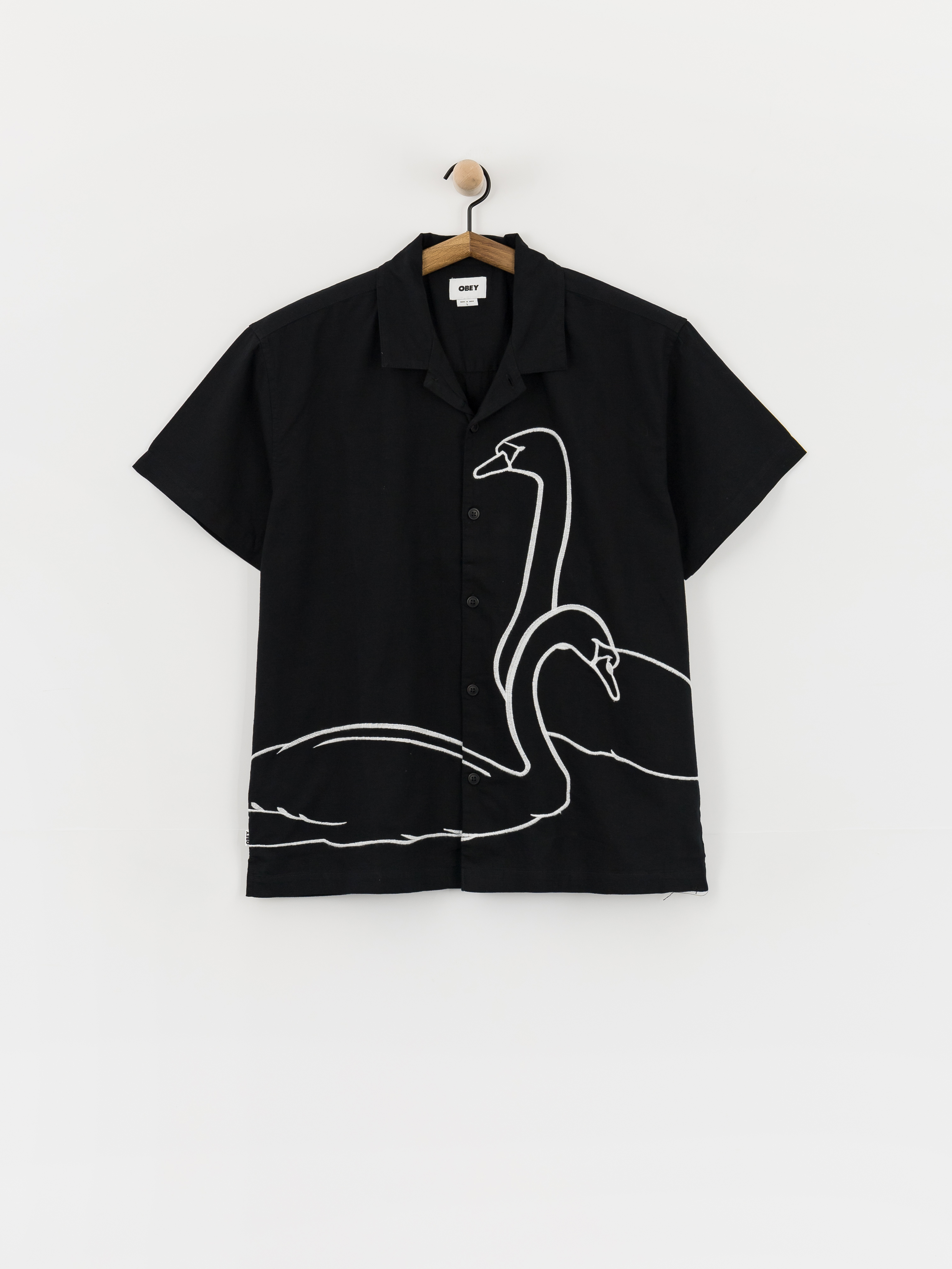 Košile OBEY Cliff (black)