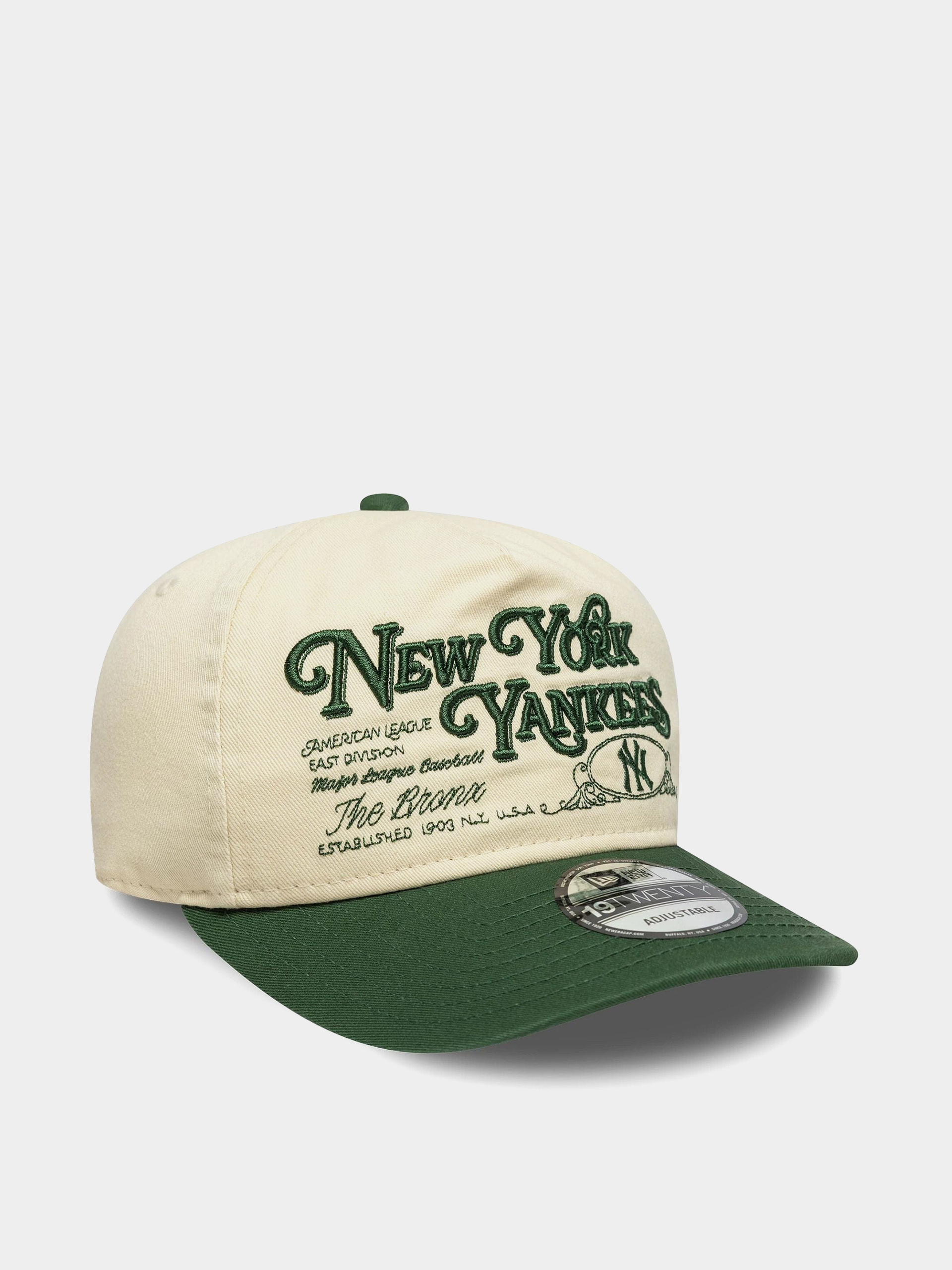 Kšiltovka  New Era Washed Graphic 19Twenty New York Yankees (light cream/cigar)