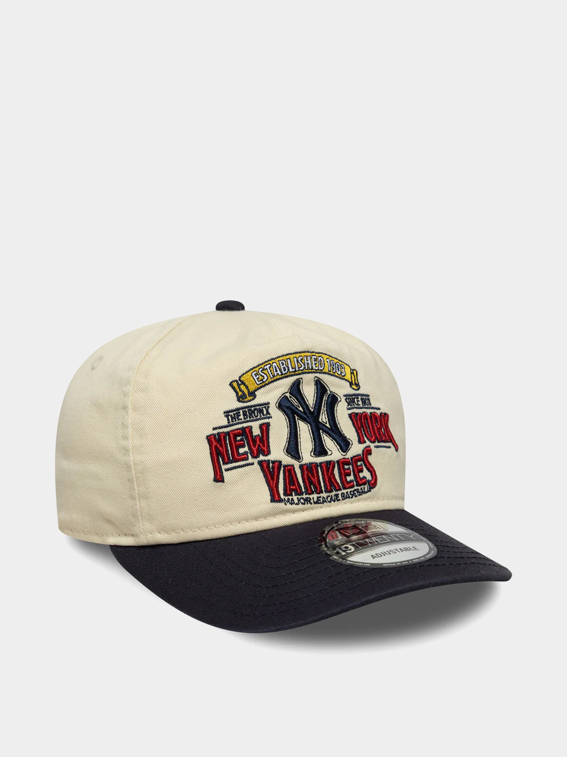 Kšiltovka  New Era Washed Graphic 19Twenty New York Yankees (light cream/navy)