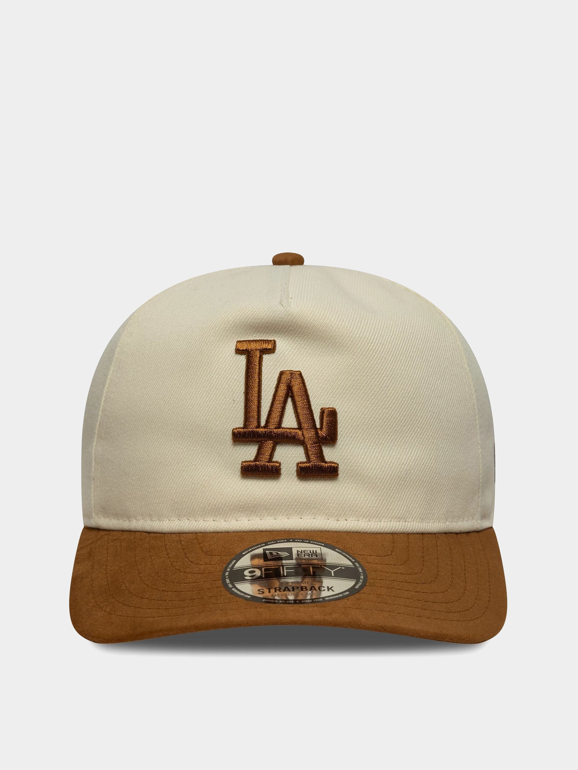 Kšiltovka  New Era Suede Visor 9Fifty La Dodgers (light cream/dark ochre)