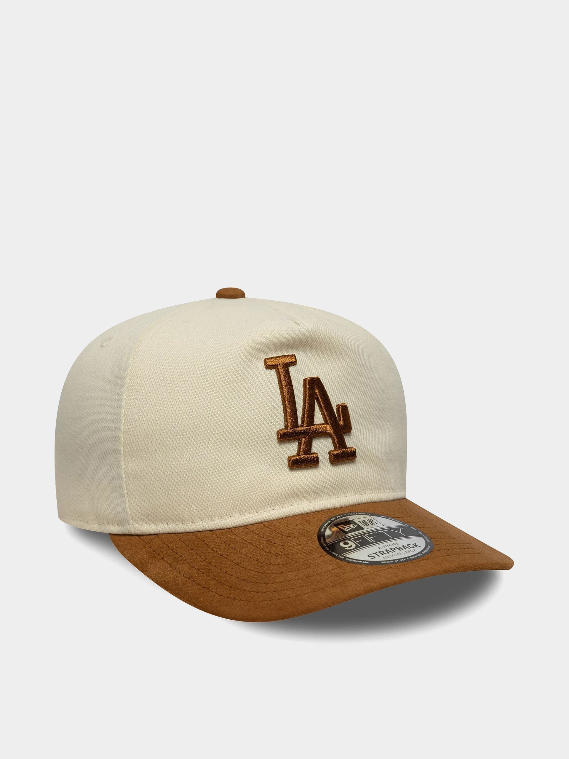 Kšiltovka  New Era Suede Visor 9Fifty La Dodgers (light cream/dark ochre)