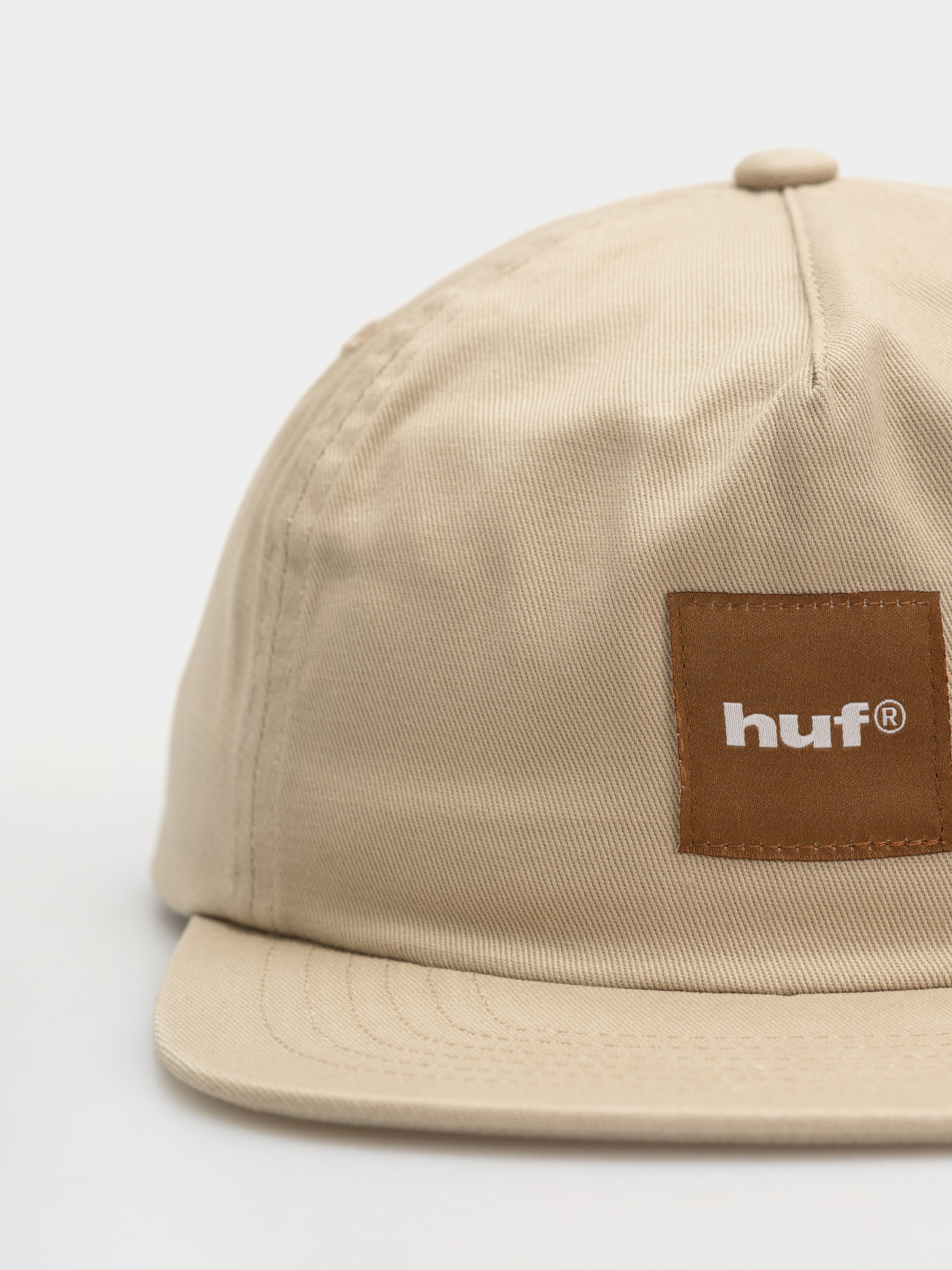 Kšiltovka  HUF Box Logo (tan/brown)