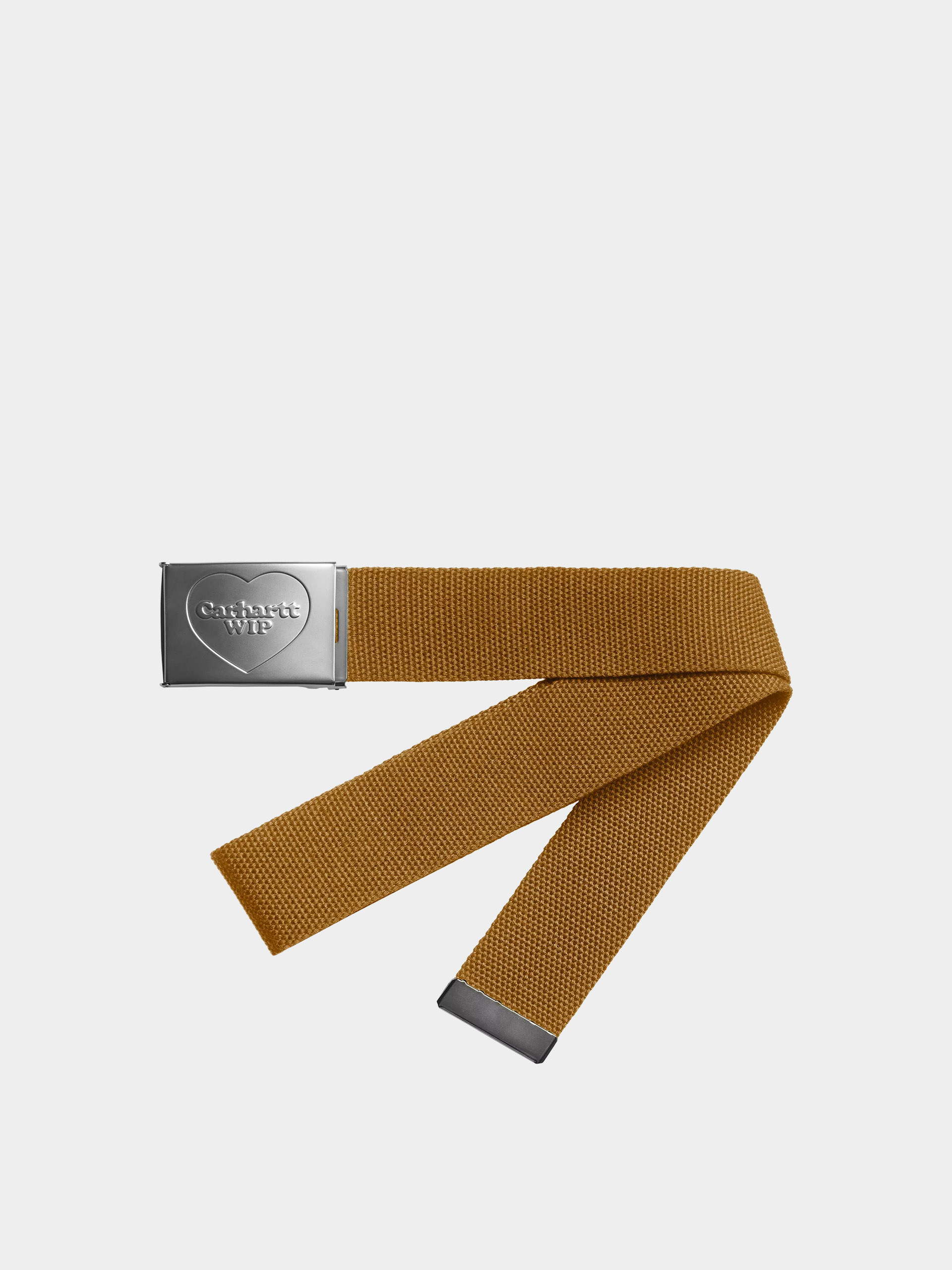 Pásek Carhartt WIP Heart Clip (hamilton brown/silver)