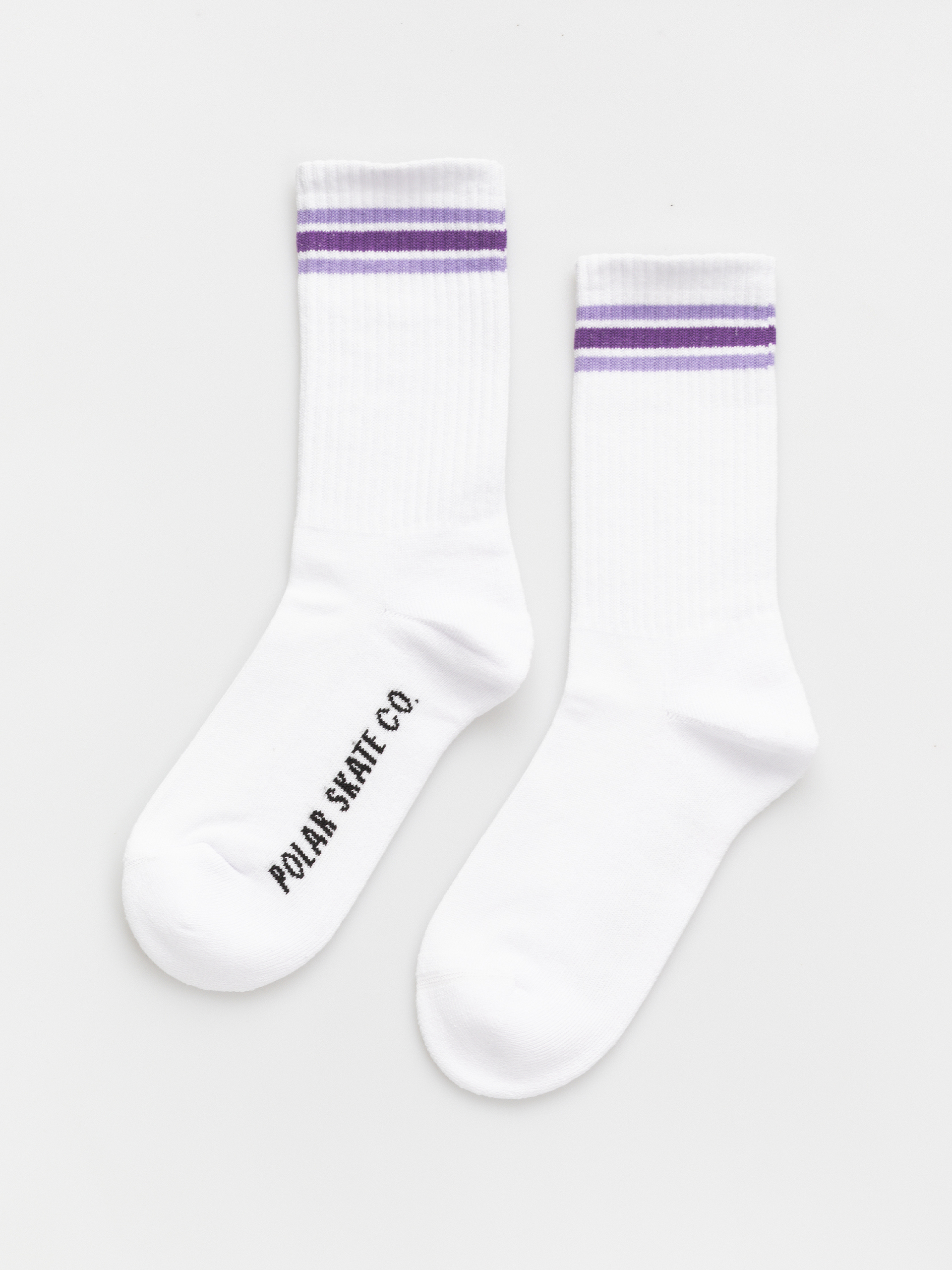 Ponožky Polar Skate Rib Stripes (white/lavender)