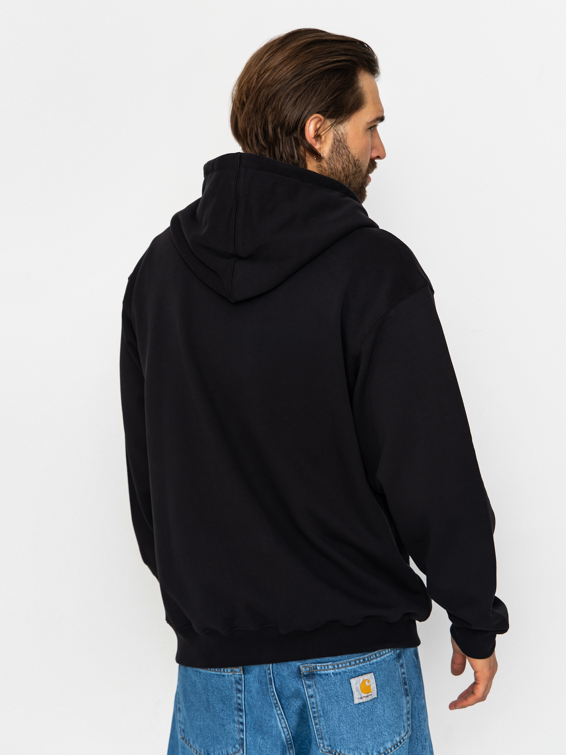 Mikina s kapucí Vans Left Chest II Loose ZHD (black)