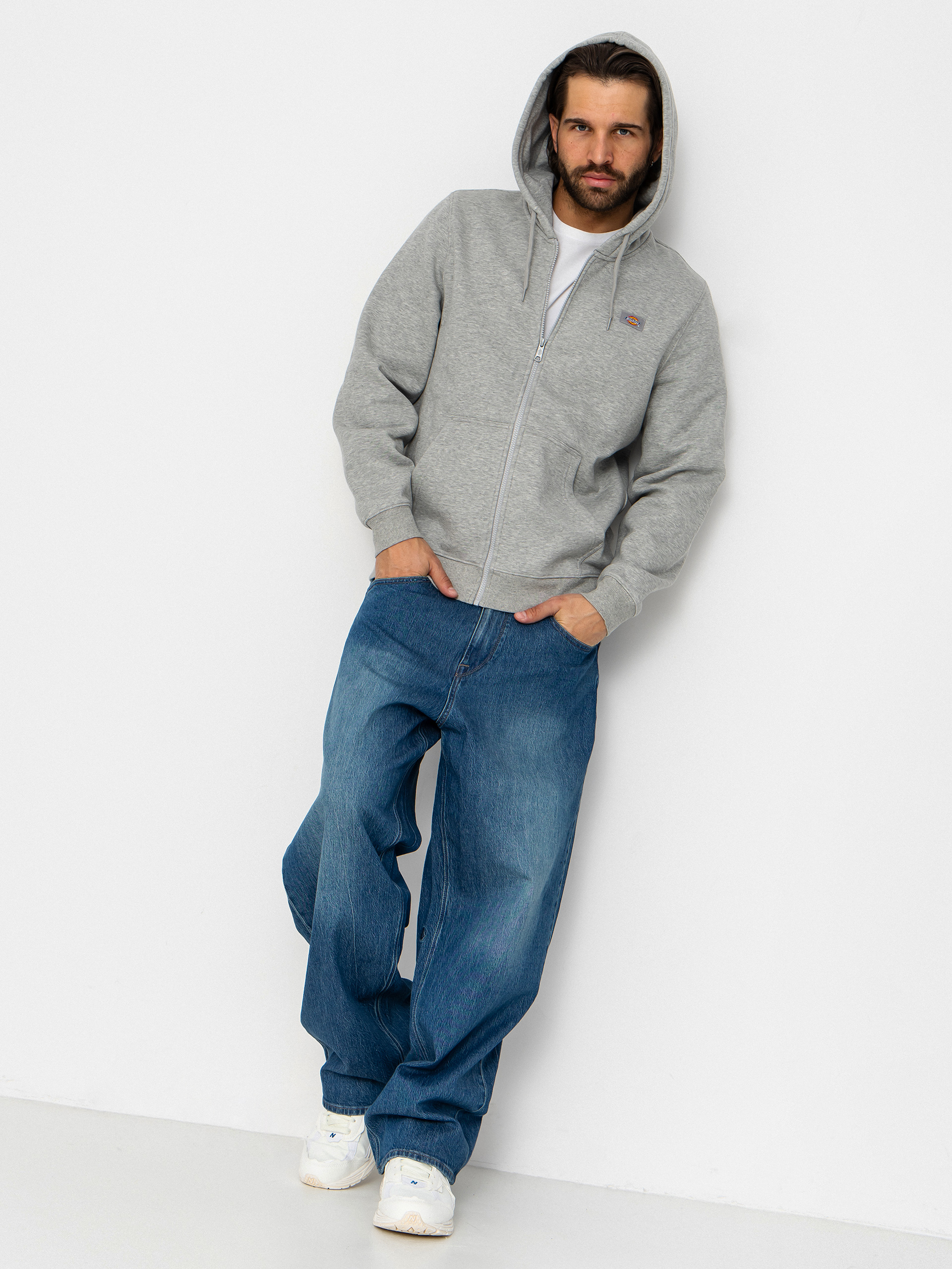 Mikina s kapucí Dickies Oakport ZHD (heather grey)