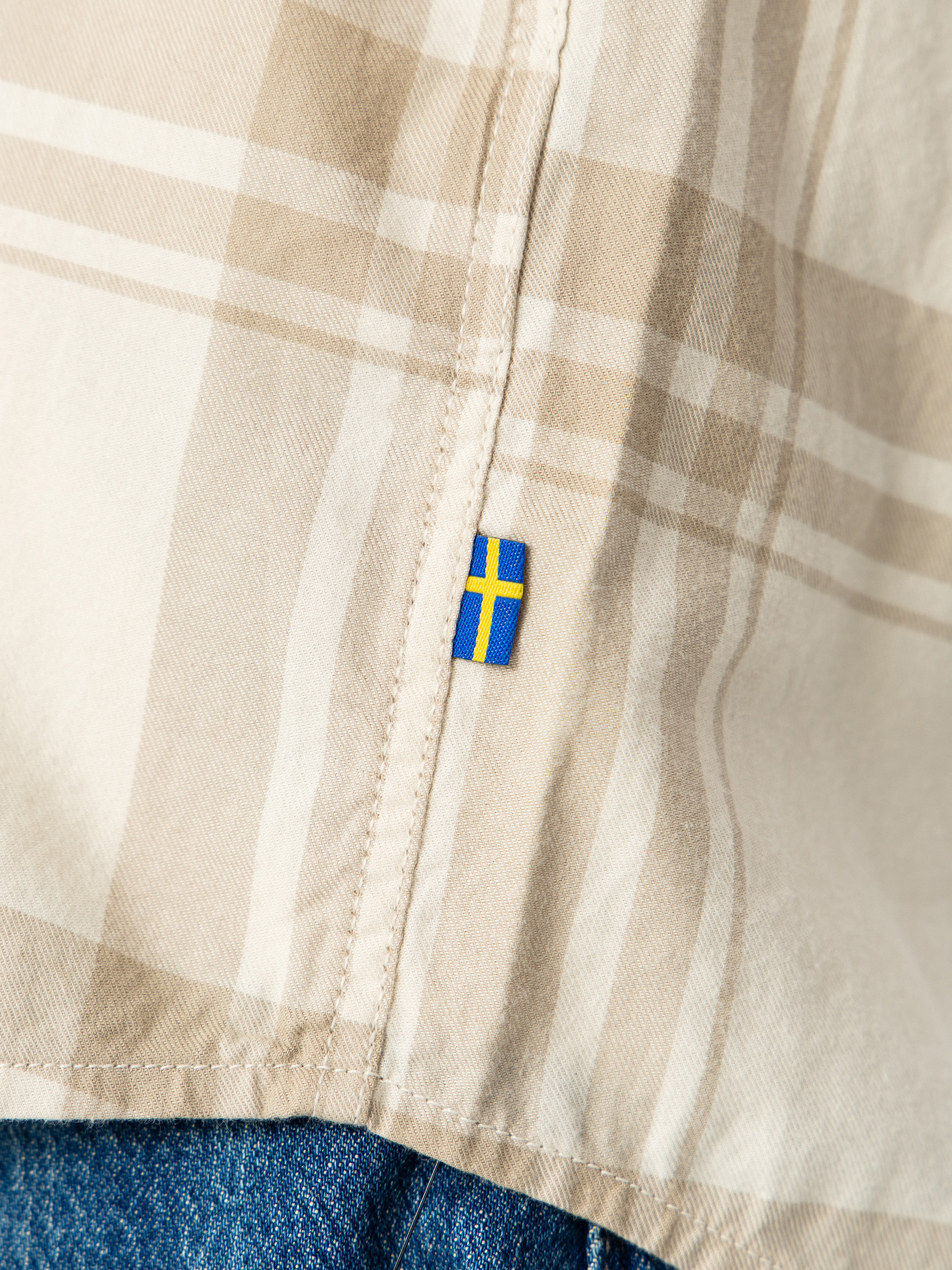 Košile Fjallraven Ovik Lite Flannel (chalk white/fossil)