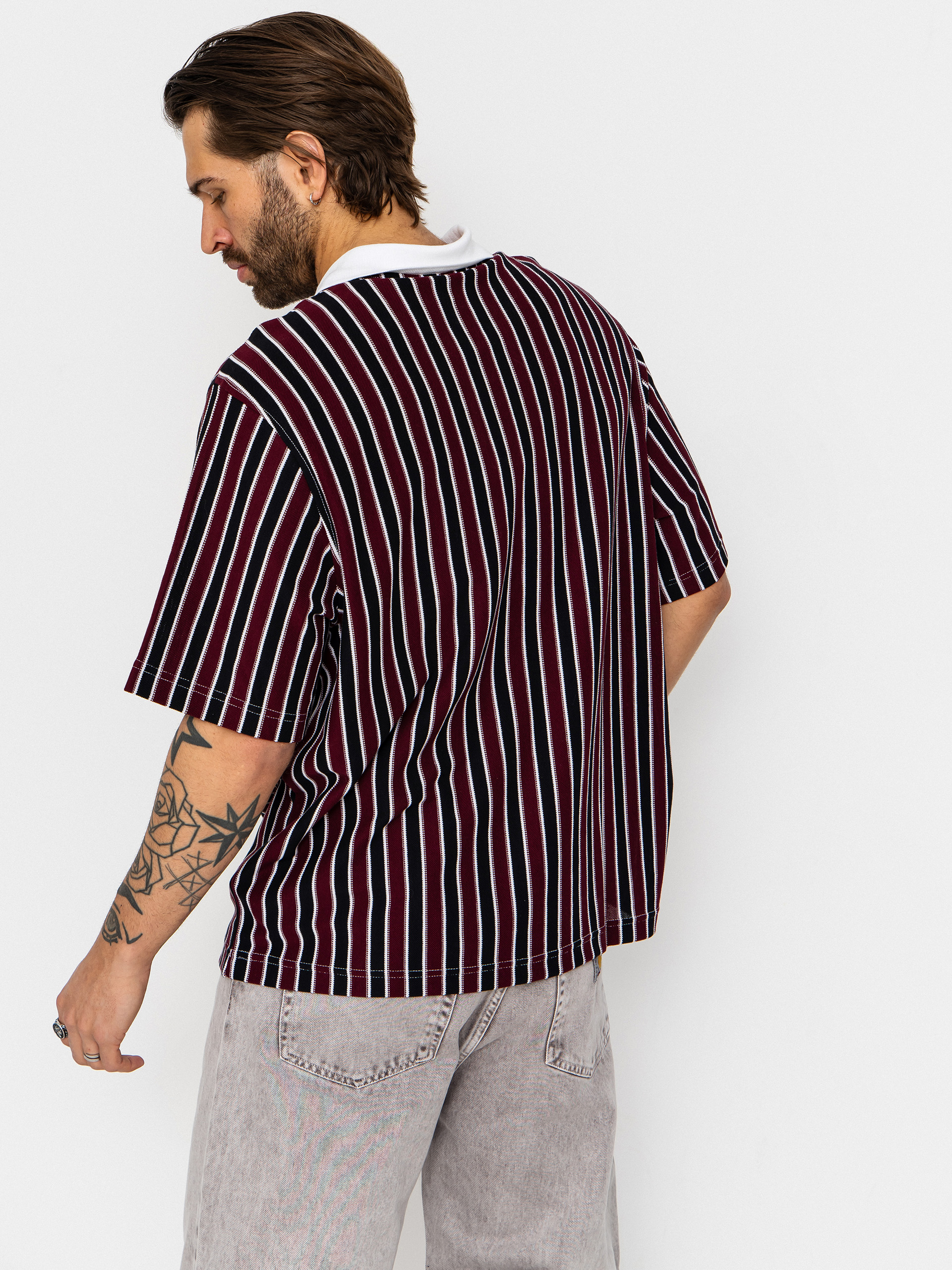 Polo tričko adidas Sk Og Jers (white/black/maroon)
