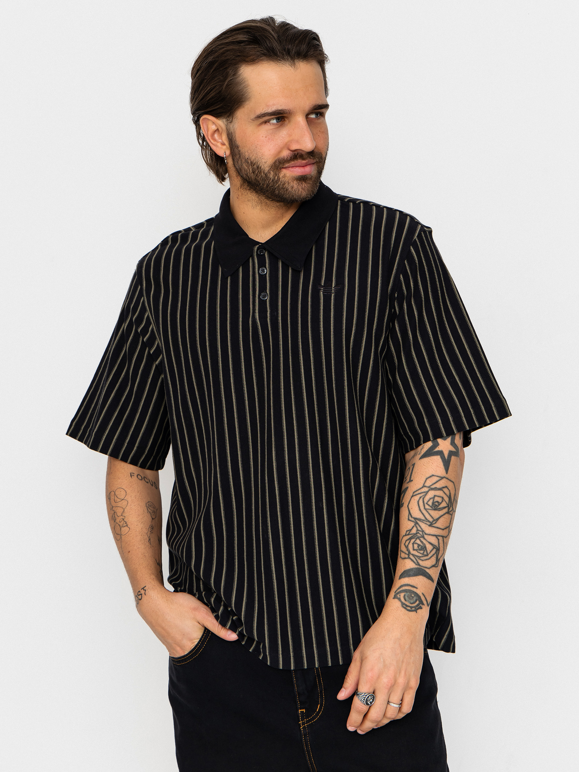 Polo tričko adidas Sk Og Jers (black/olistr)