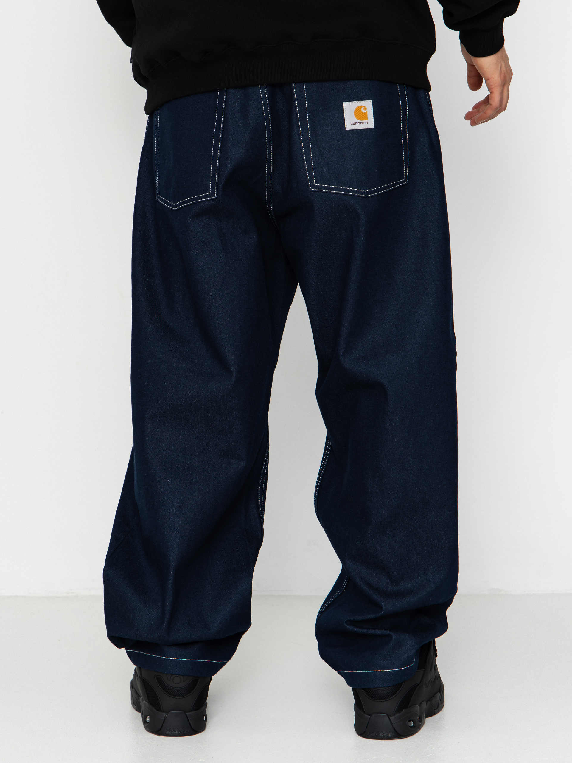 Kalhoty Carhartt WIP Brandon (blue rigrid)