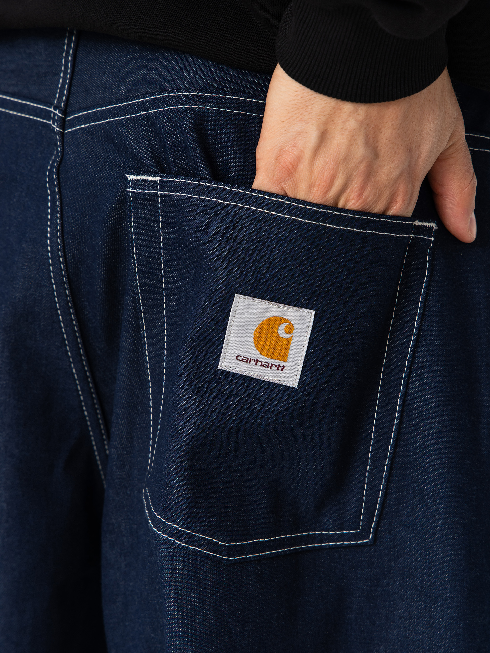Kalhoty Carhartt WIP Brandon (blue rigrid)
