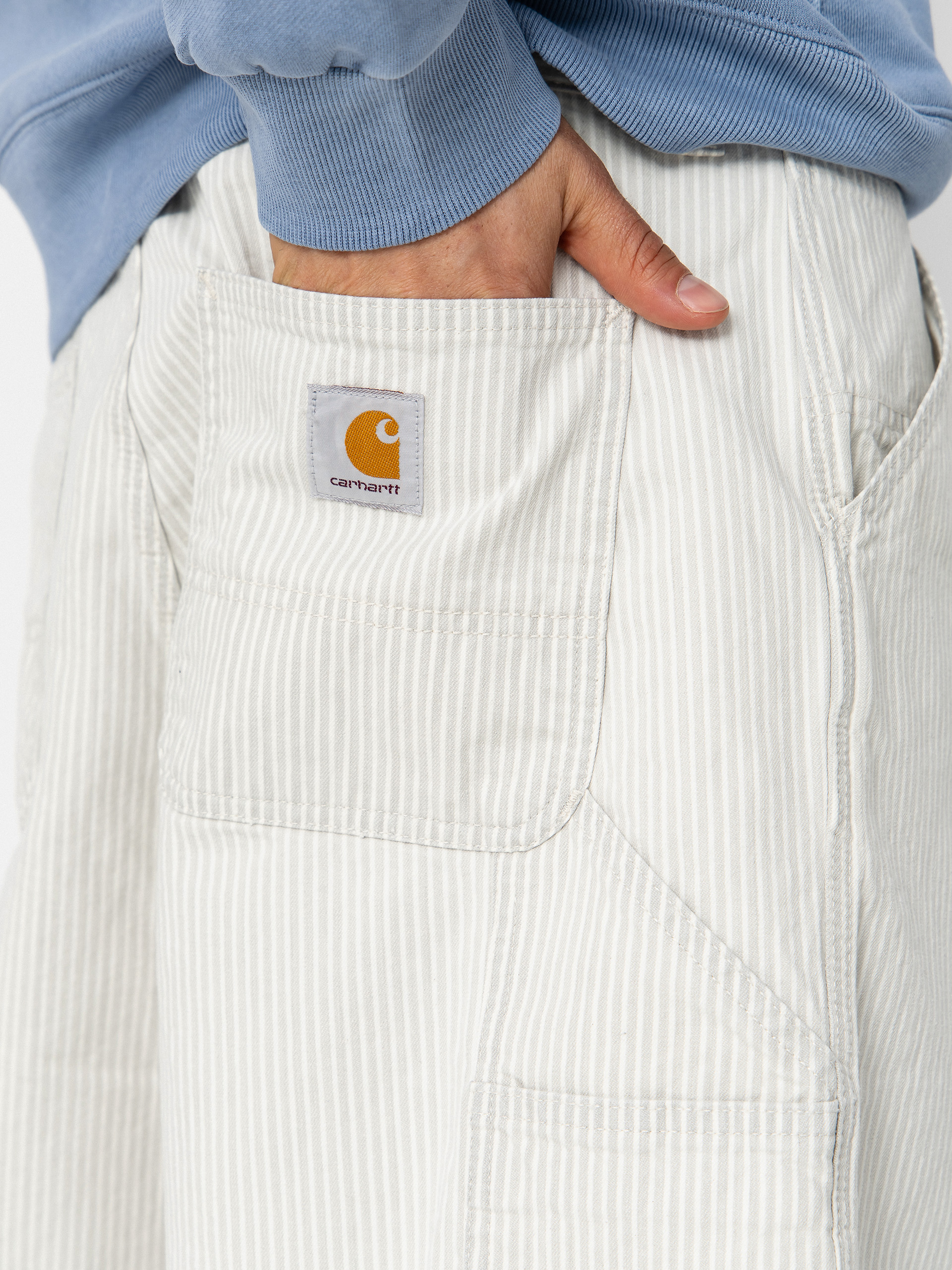 Kalhoty Carhartt WIP Mercer Single Knee (mercer stripe/graphite/wax)