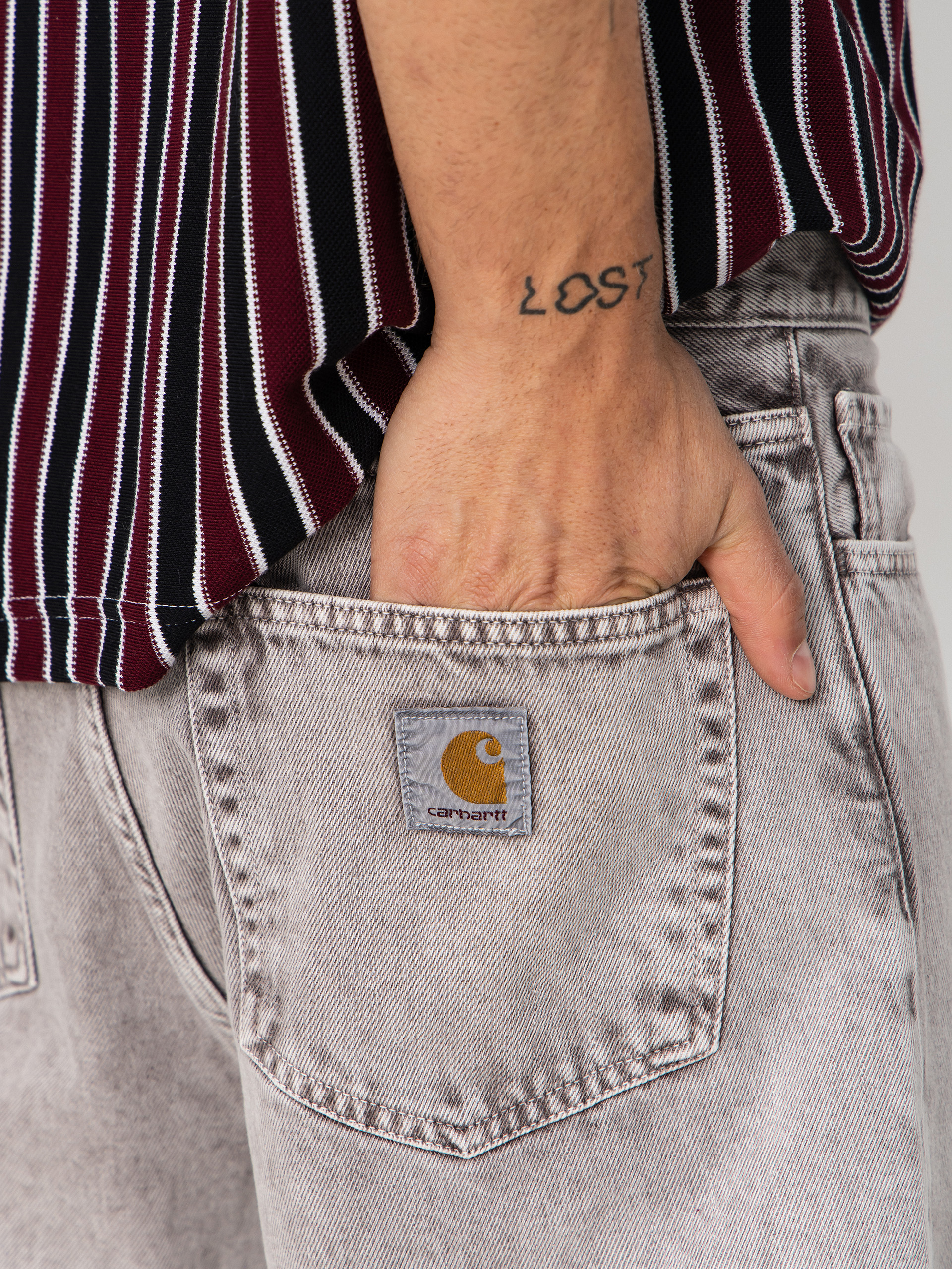 Kalhoty Carhartt WIP Landon (shale)