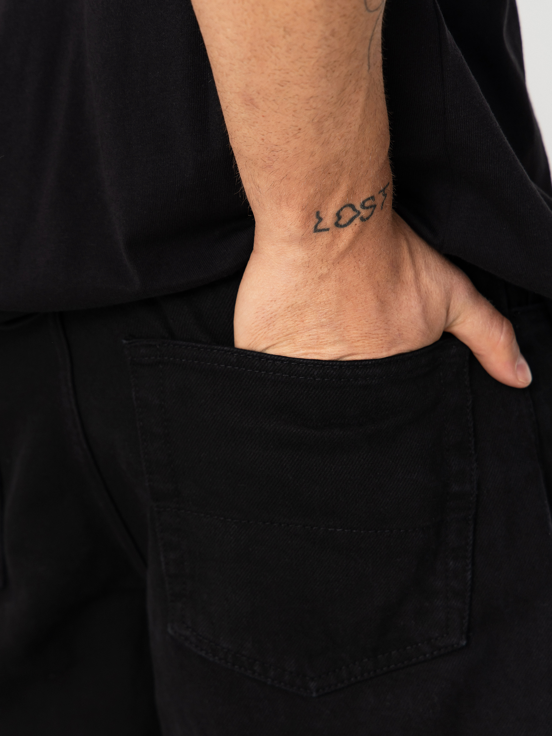 Kalhoty Vans Check 5 Loose Denim (black)