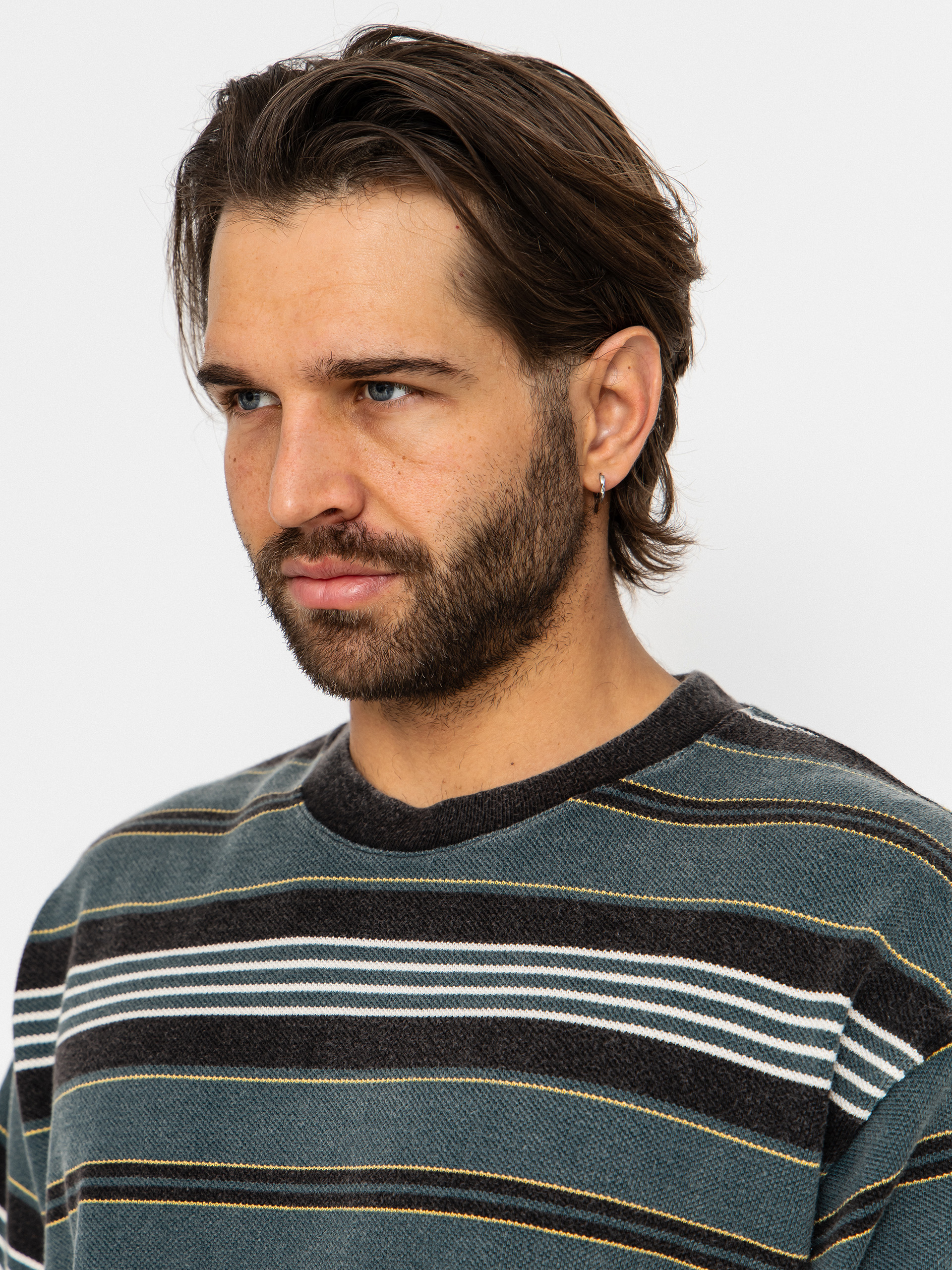 Tričko Vans Lx Pique Stripe Knit (mystic moss)