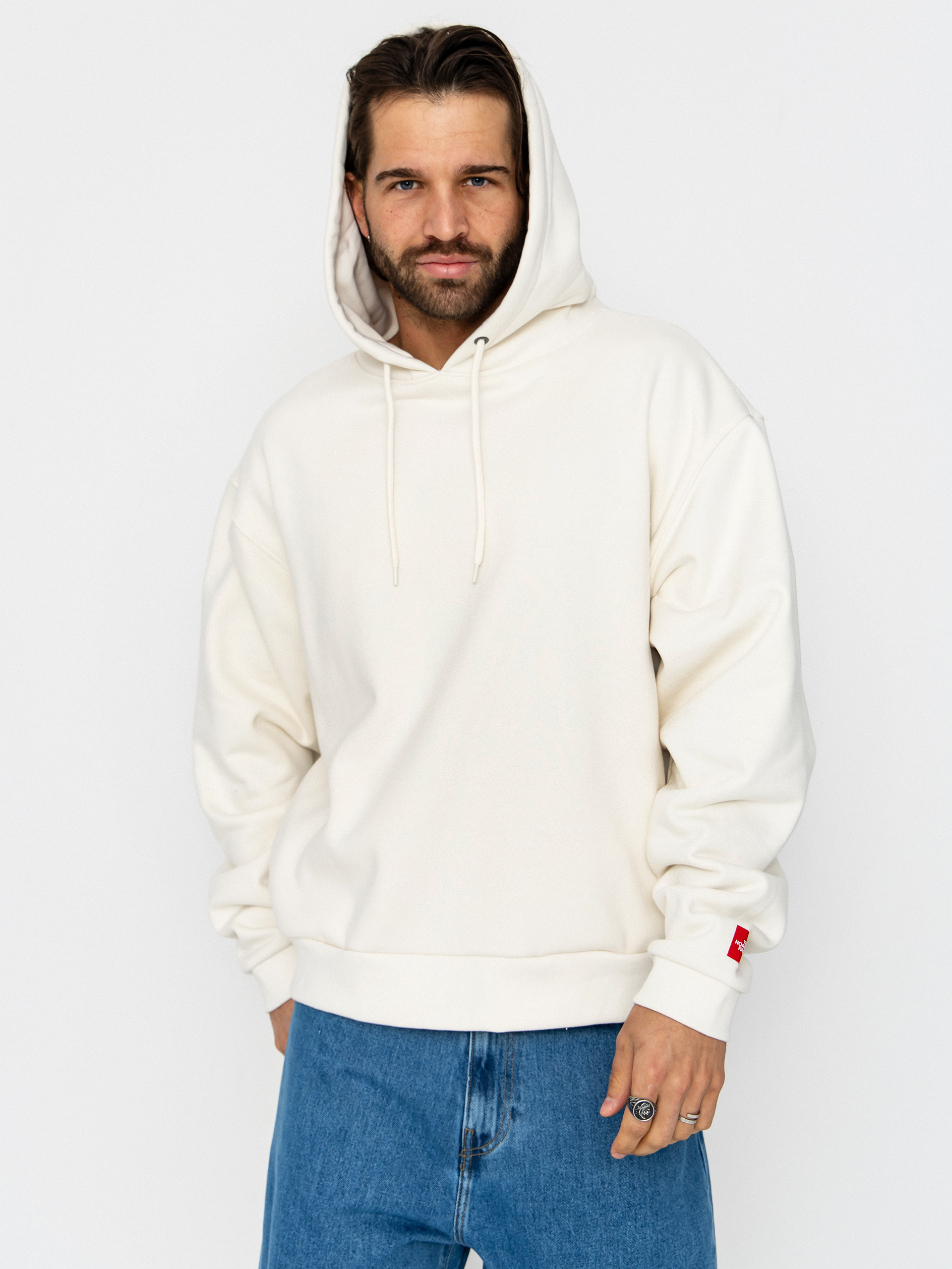 Mikina s kapucí The North Face Red Box HD (white dune)
