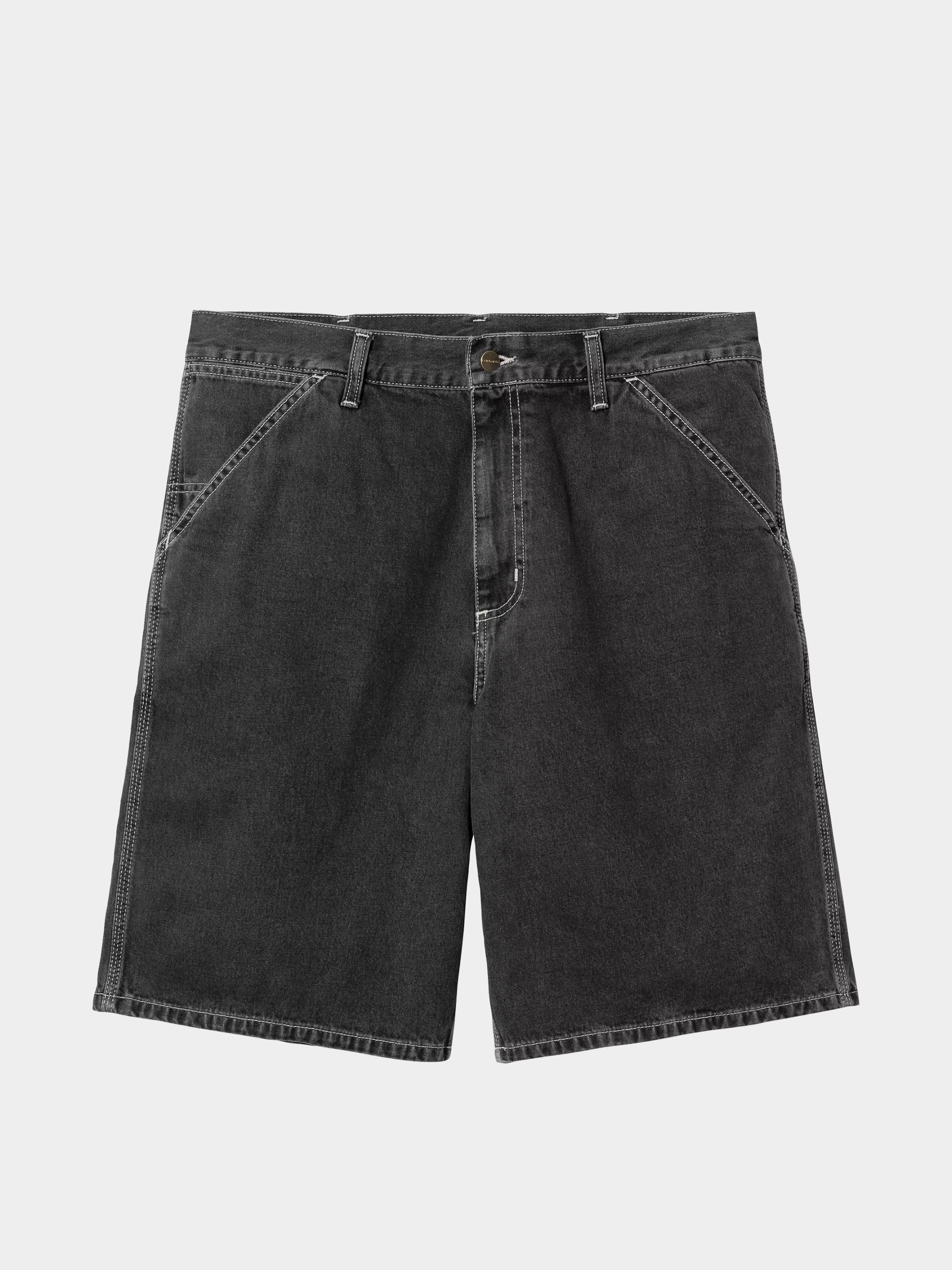Kraťasy Carhartt WIP Simple (black heavy stone wash)