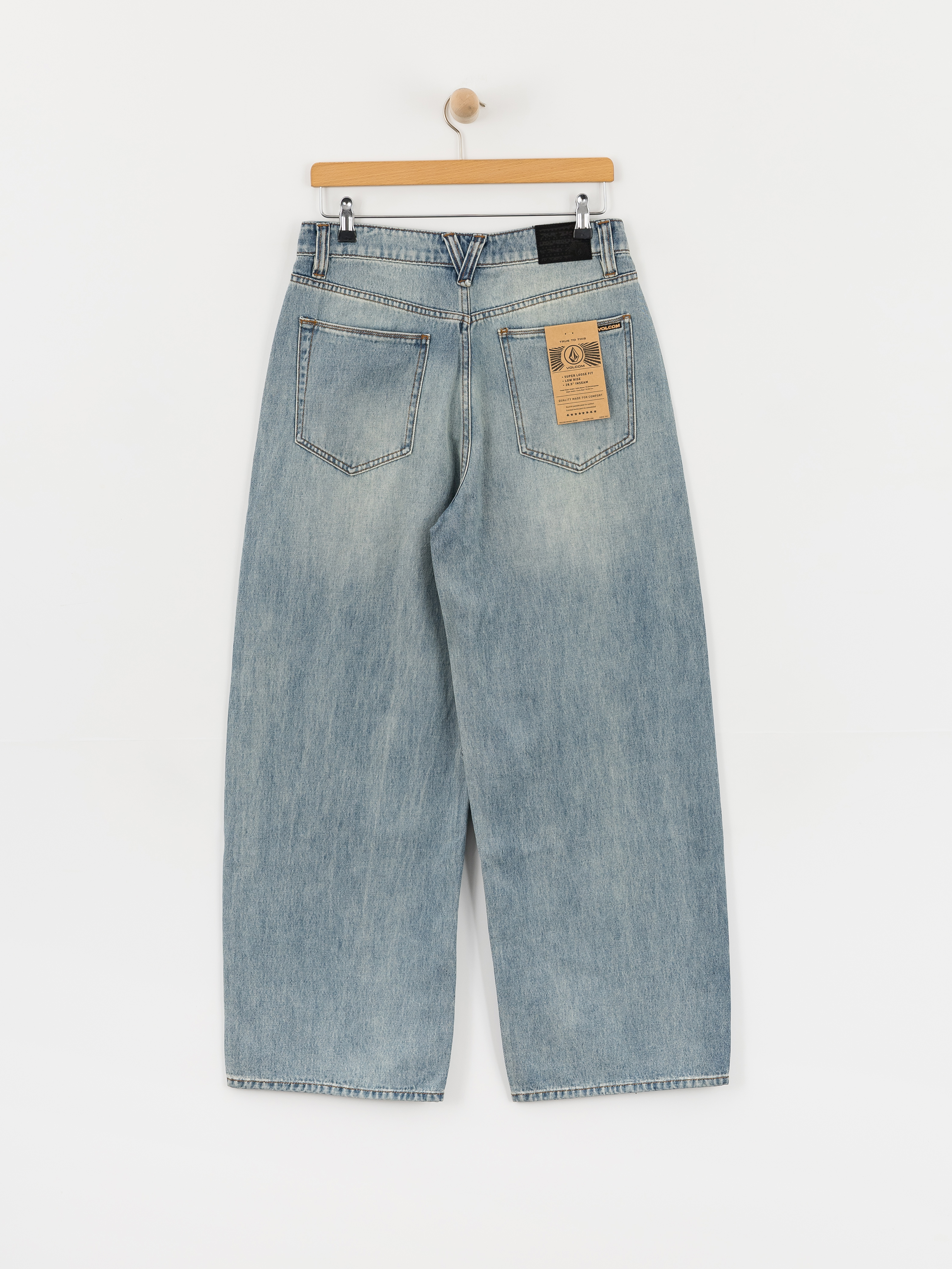 Kalhoty Volcom Beeggys Wmn (dusty blue wash)