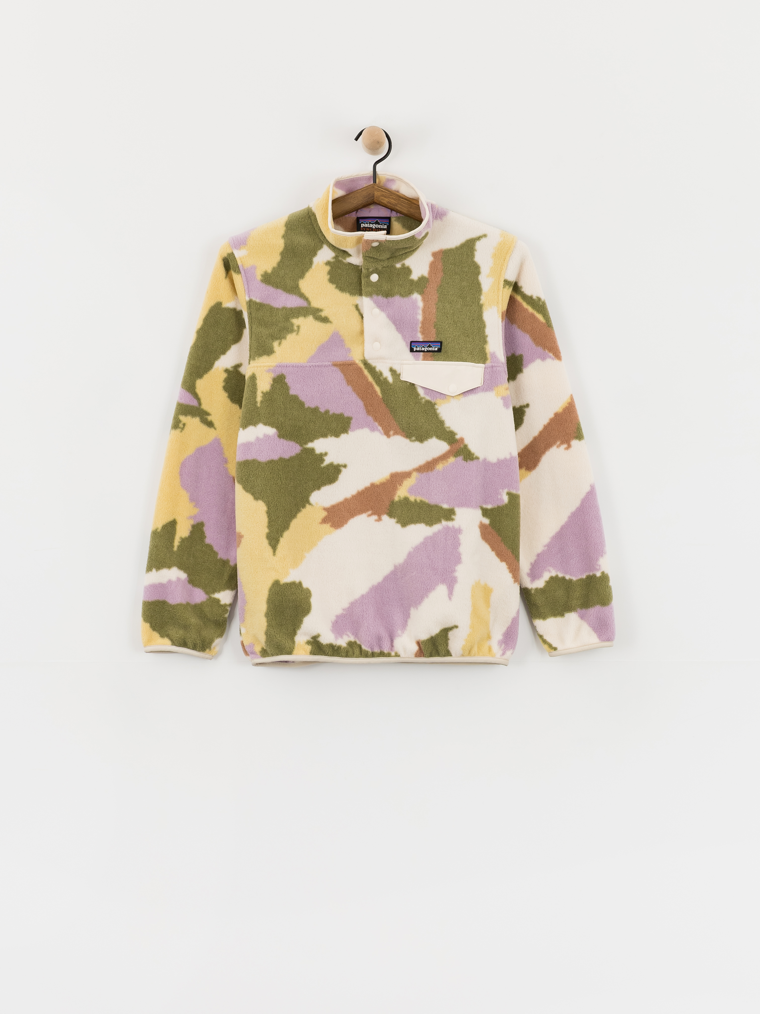 Fleecovu00e1 mikina Patagonia Lightweight Synchilla Snap T Wmn (sunshine/natural)