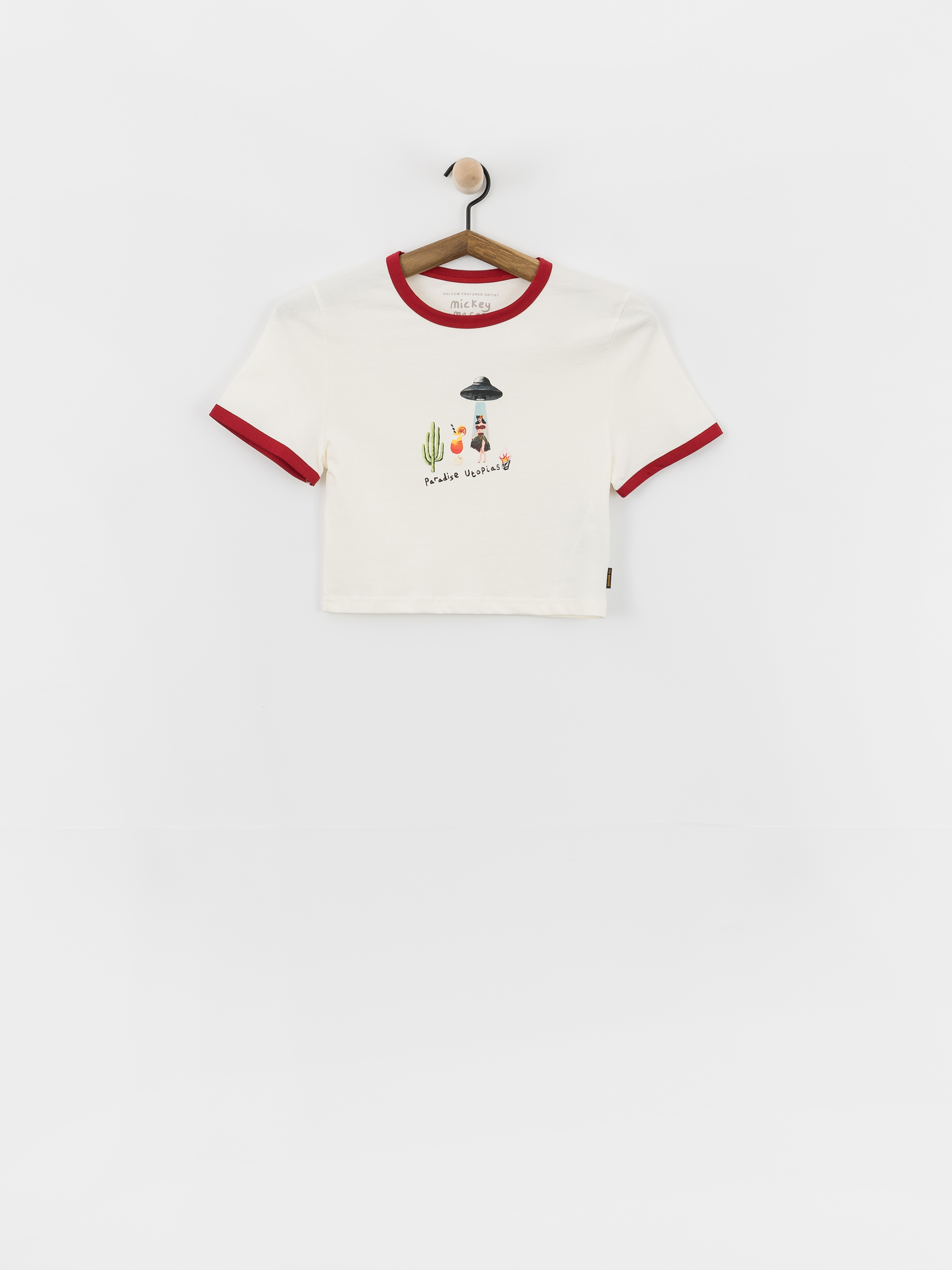 Tričko Volcom Fa Mickey Mason Wmn (off white)