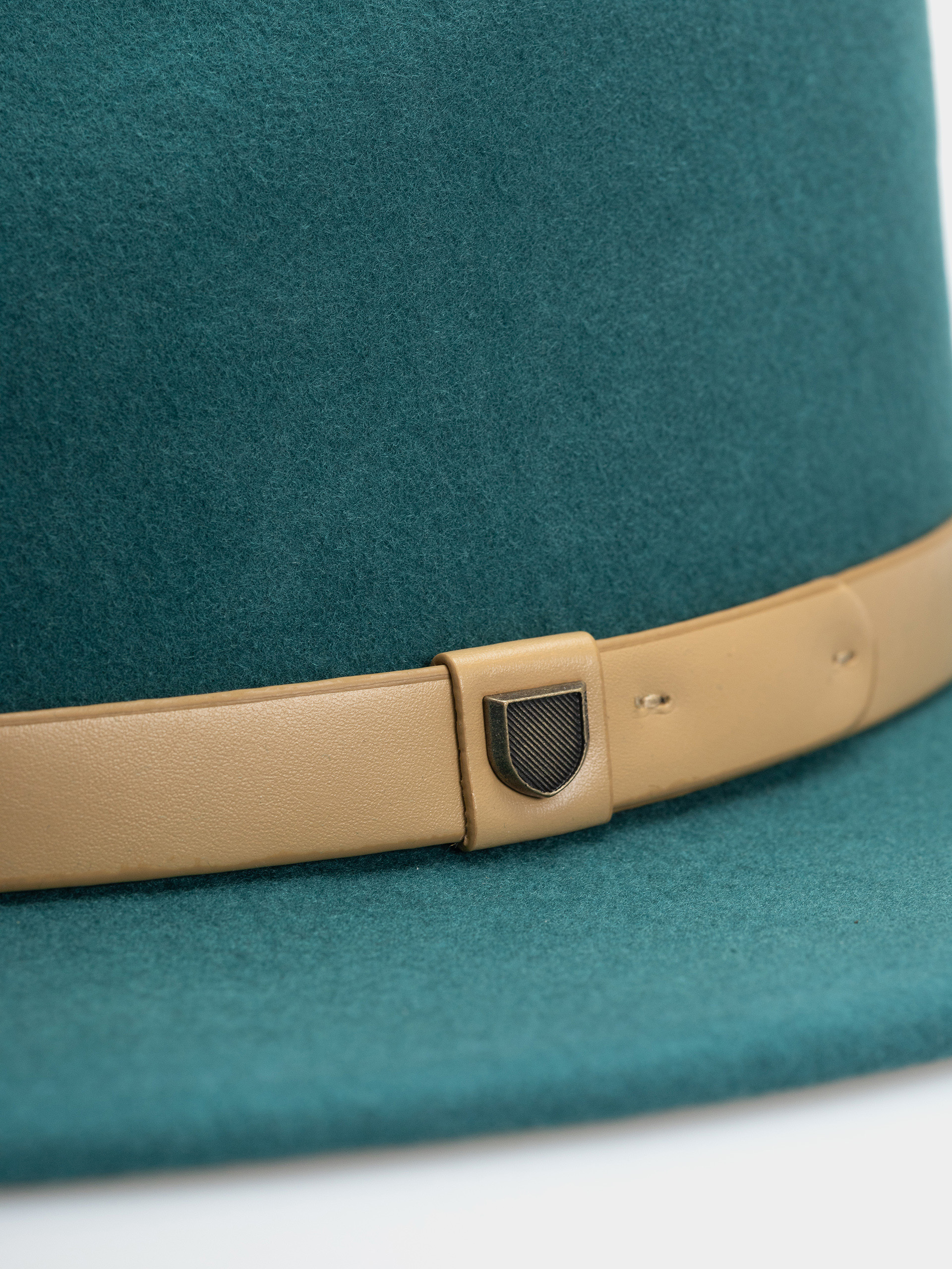 Klobouk Brixton Messer Fedora (transformative teal)