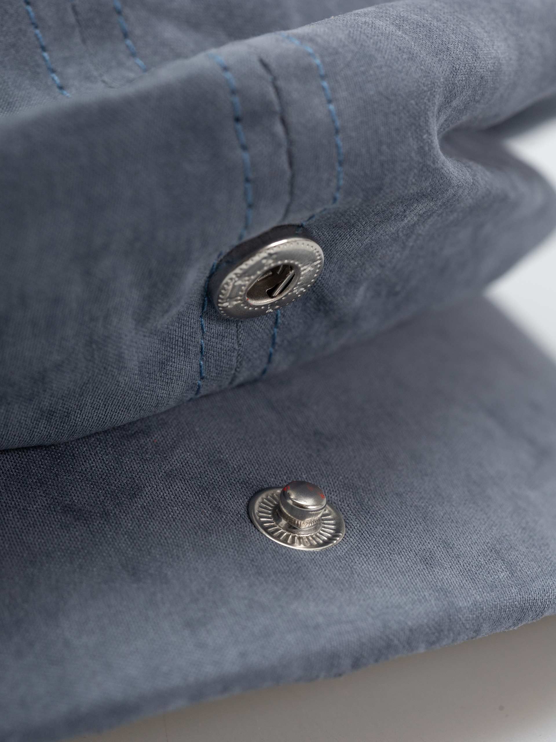 Klobouk s kšiltem Brixton Brood Snap (slate blue brushed satin)