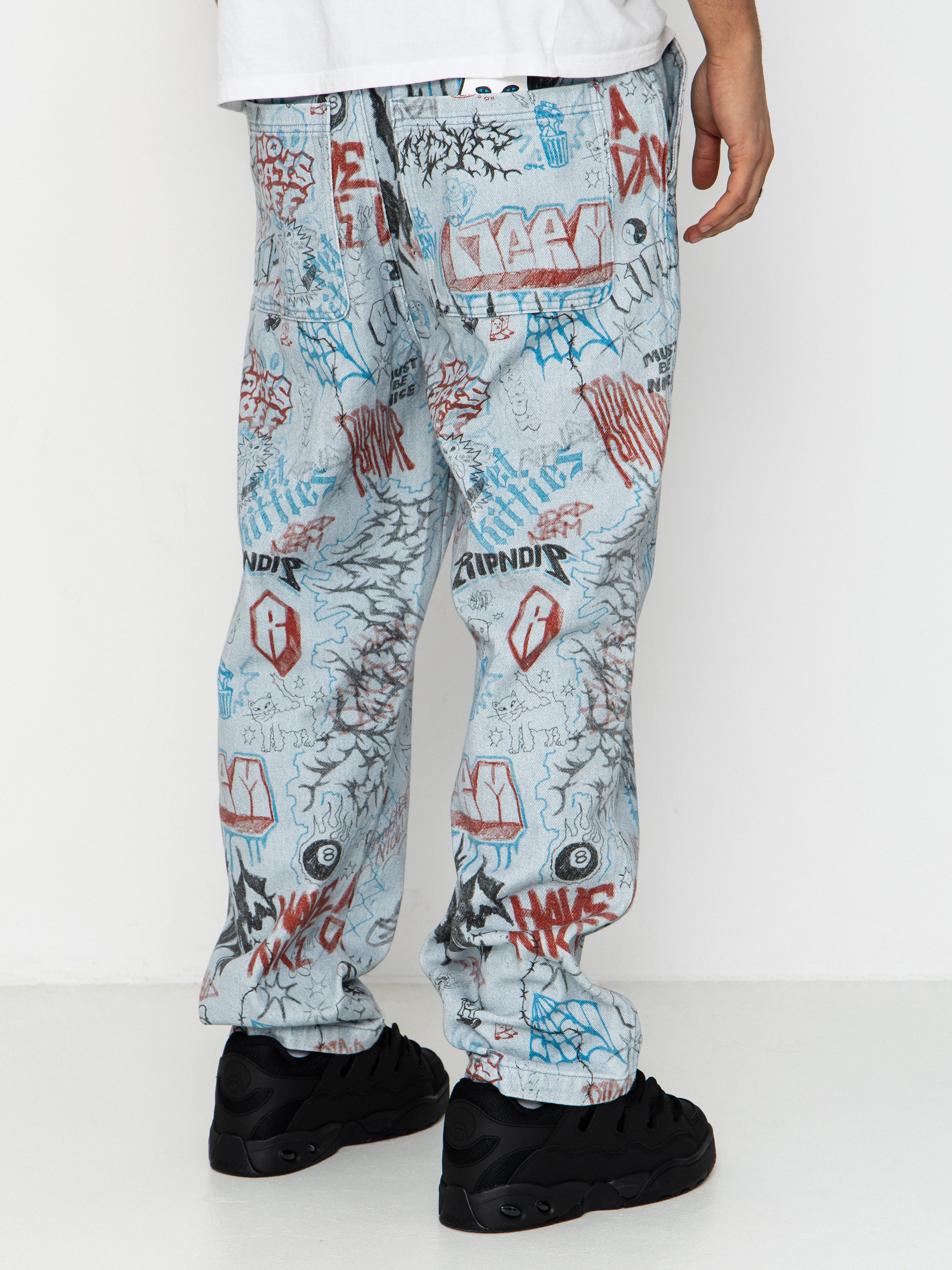 Kalhoty RipNDip Marker Wide Fit (light wash denim)