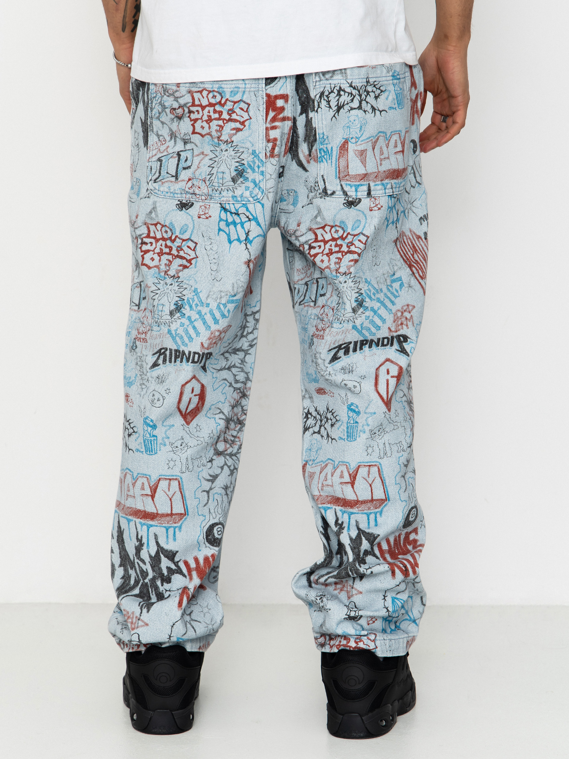 Kalhoty RipNDip Marker Wide Fit (light wash denim)