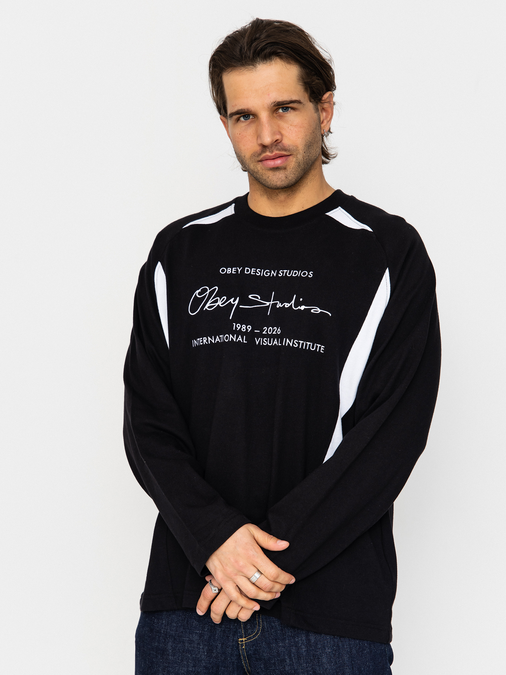 Triko OBEY League (black multi)