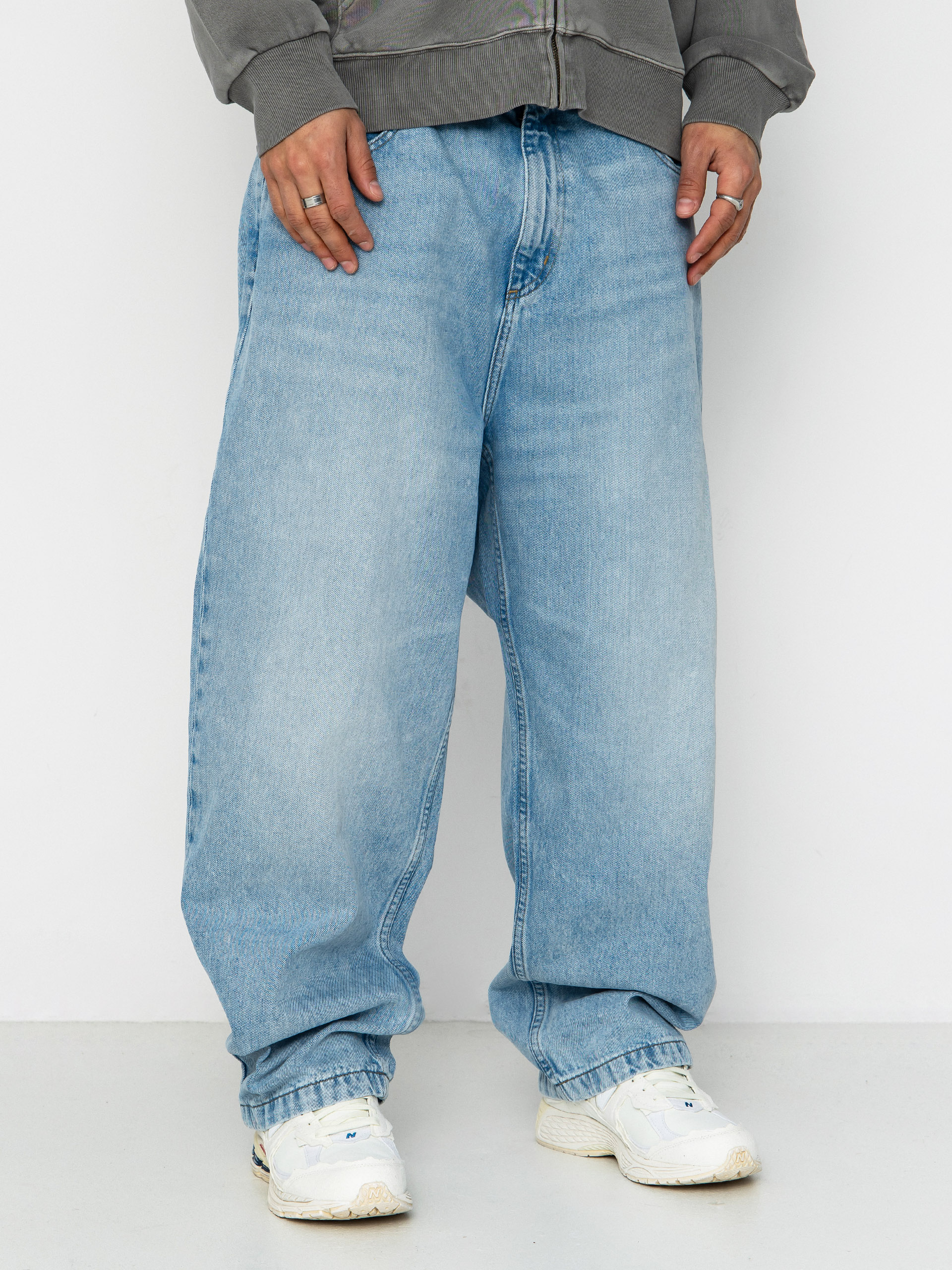 Kalhoty Carhartt WIP Brandon (blue heavy worn bleached)