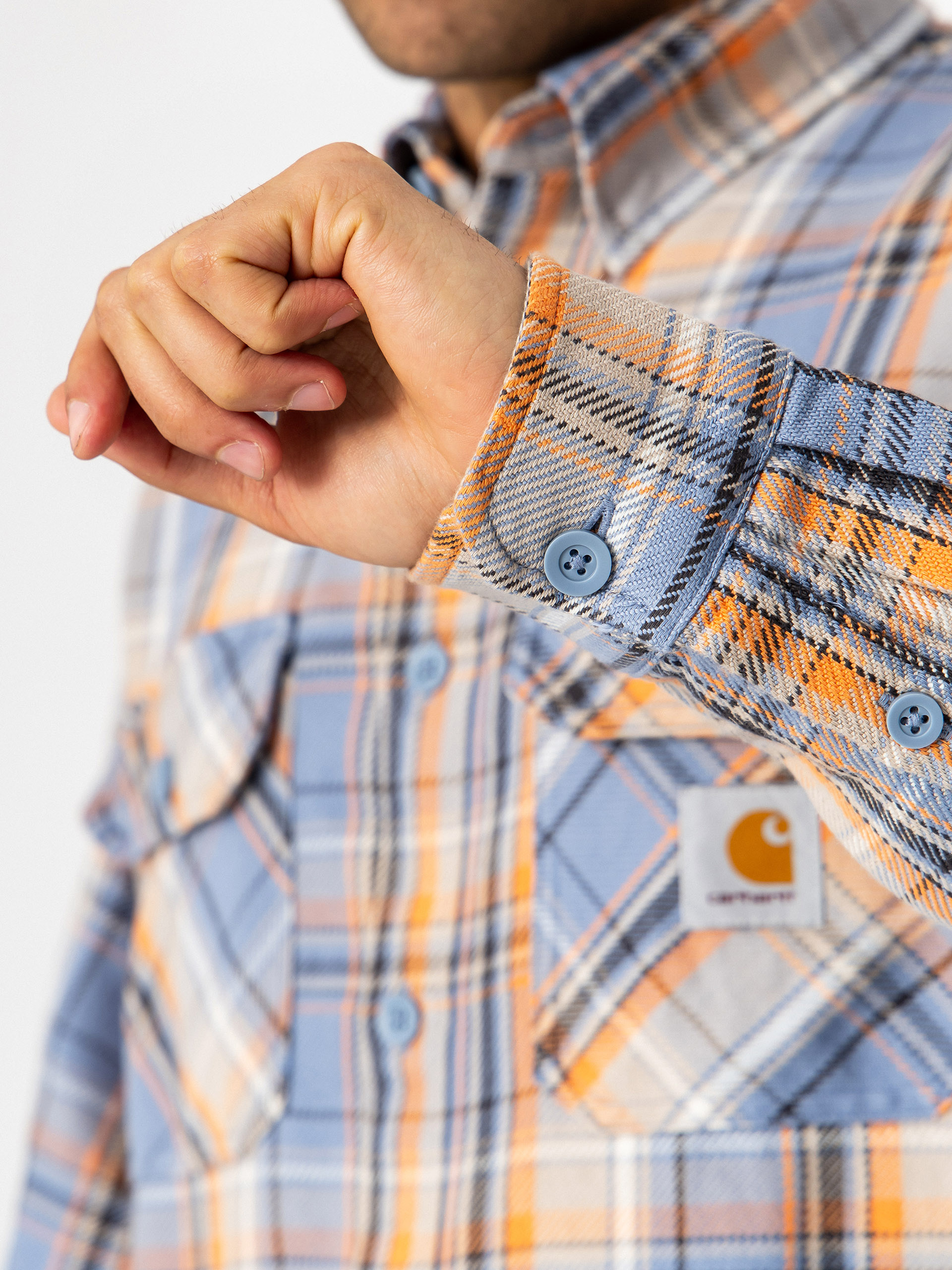 Košile Carhartt WIP Tunick (tunick check/gentle blue)