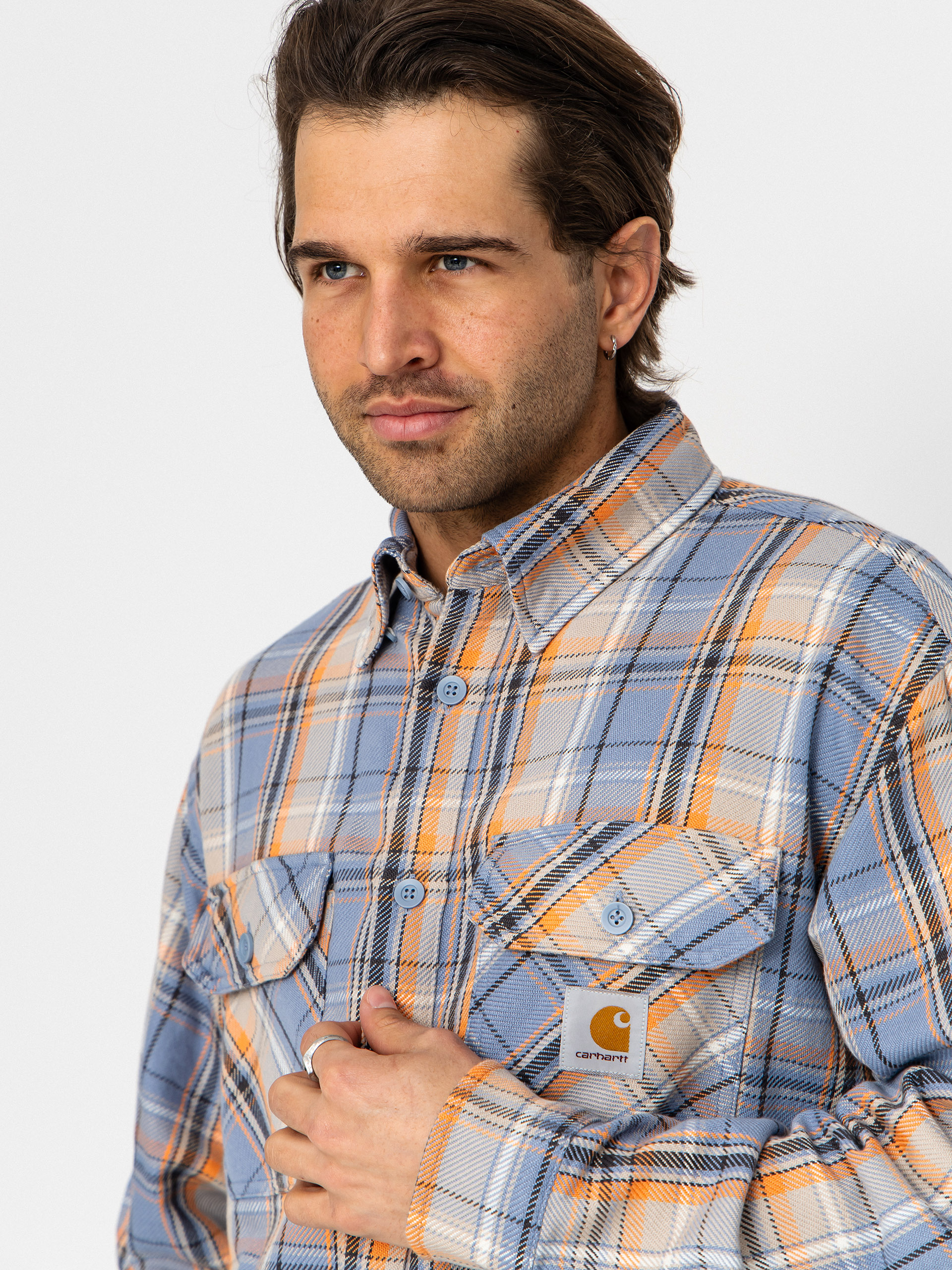 Košile Carhartt WIP Tunick (tunick check/gentle blue)