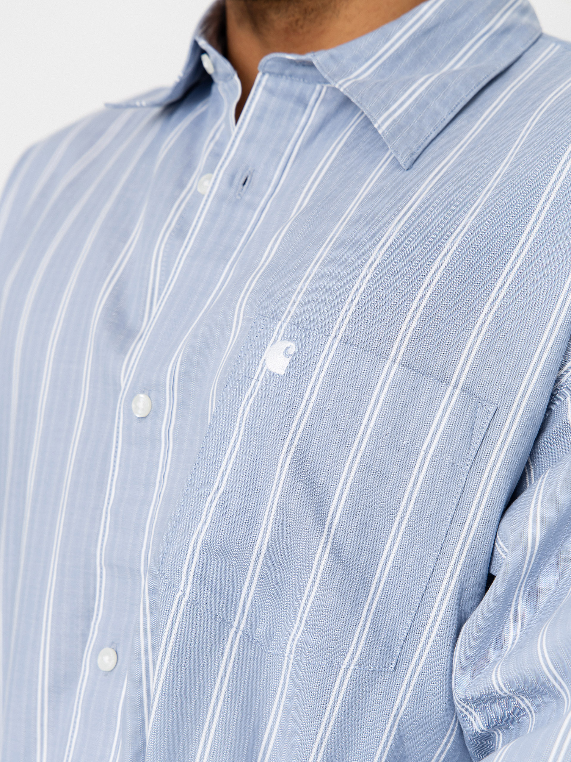 Košile Carhartt WIP Beale (beale stripe/gentle blue/white)