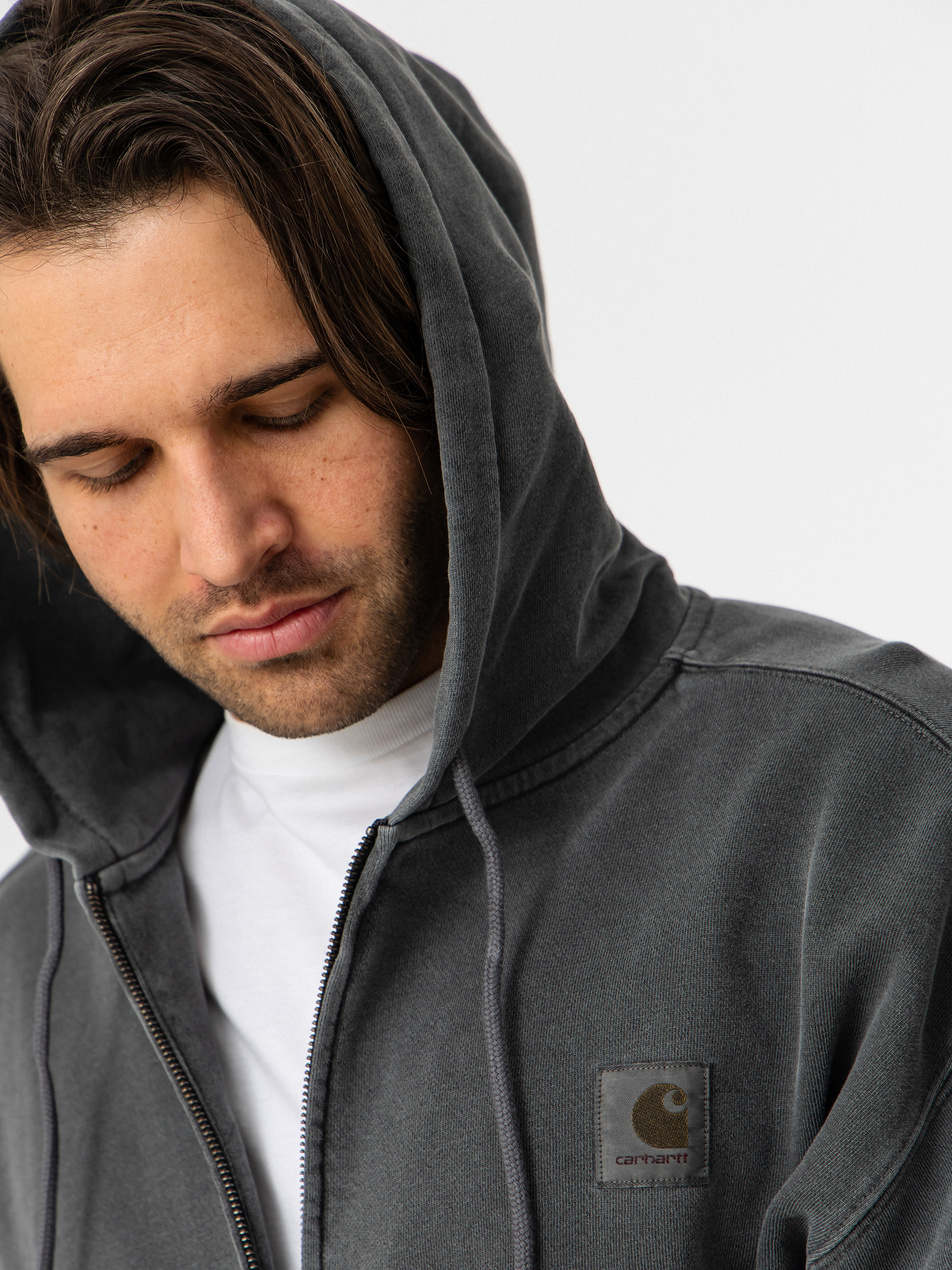 Mikina s kapucí Carhartt WIP Nelson ZHD (black)