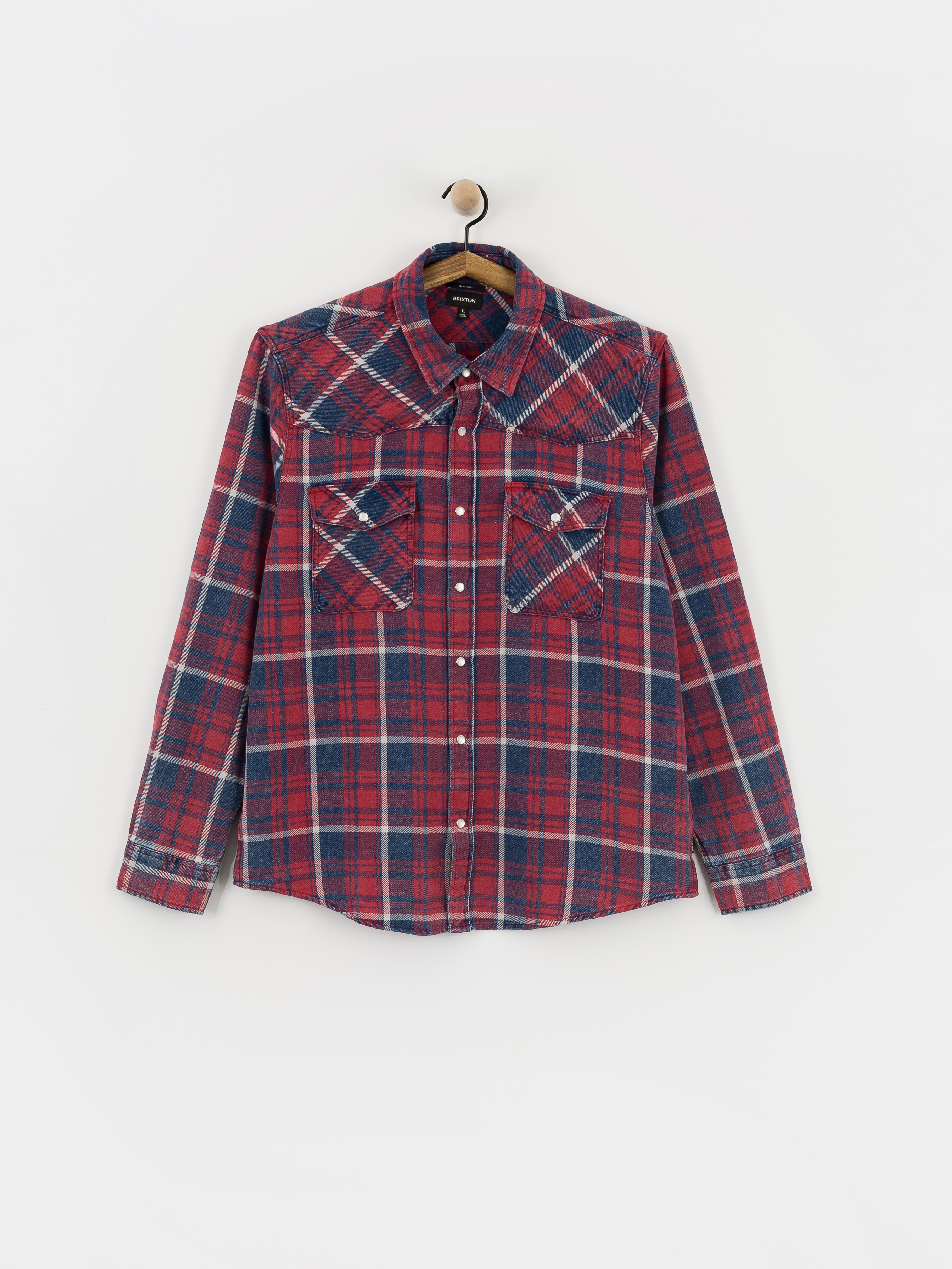Košile Brixton Waylon Lw Overshirt (denim plaid)