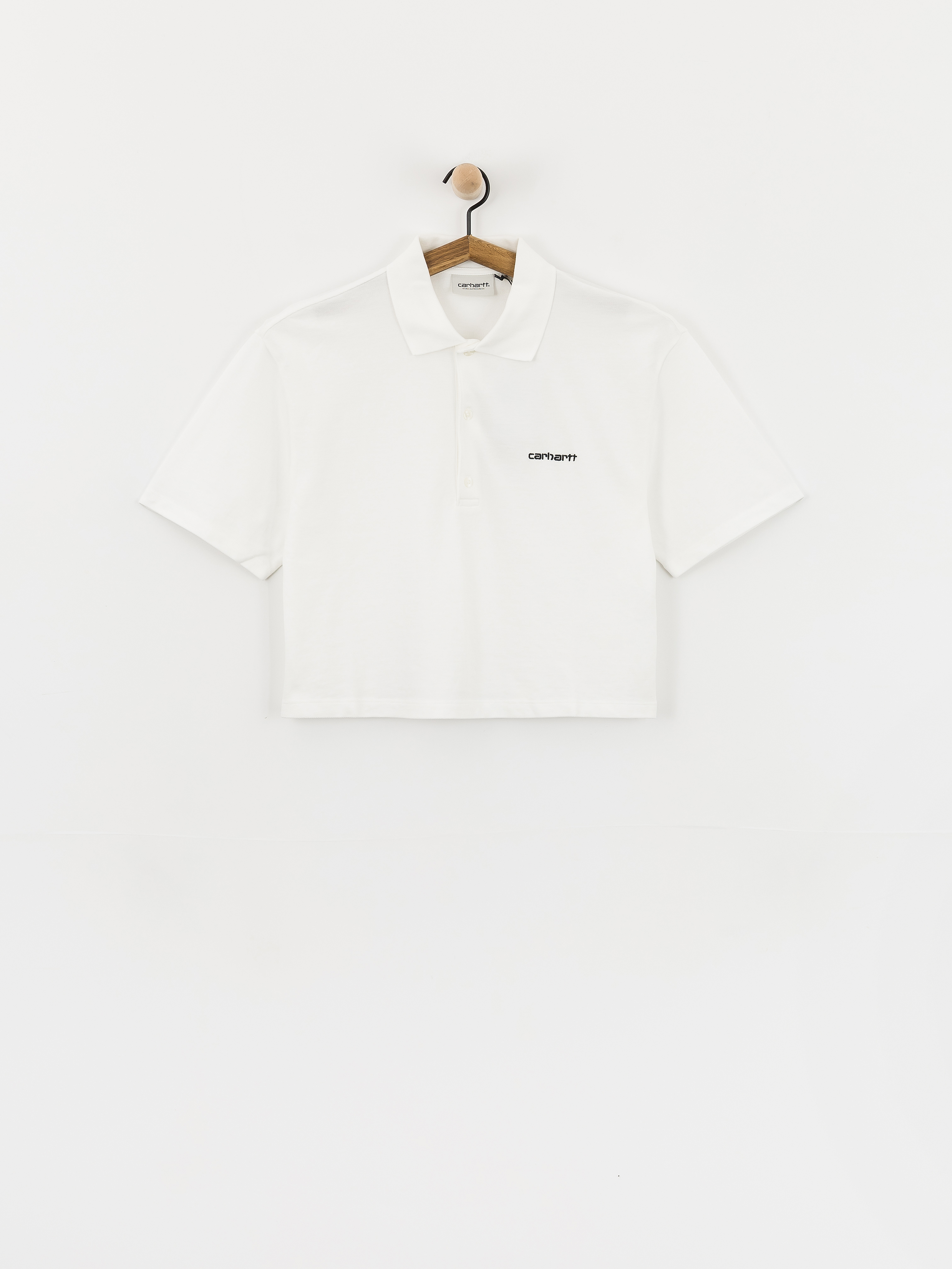 Tričko Carhartt WIP Script Polo Wmn (white/black)
