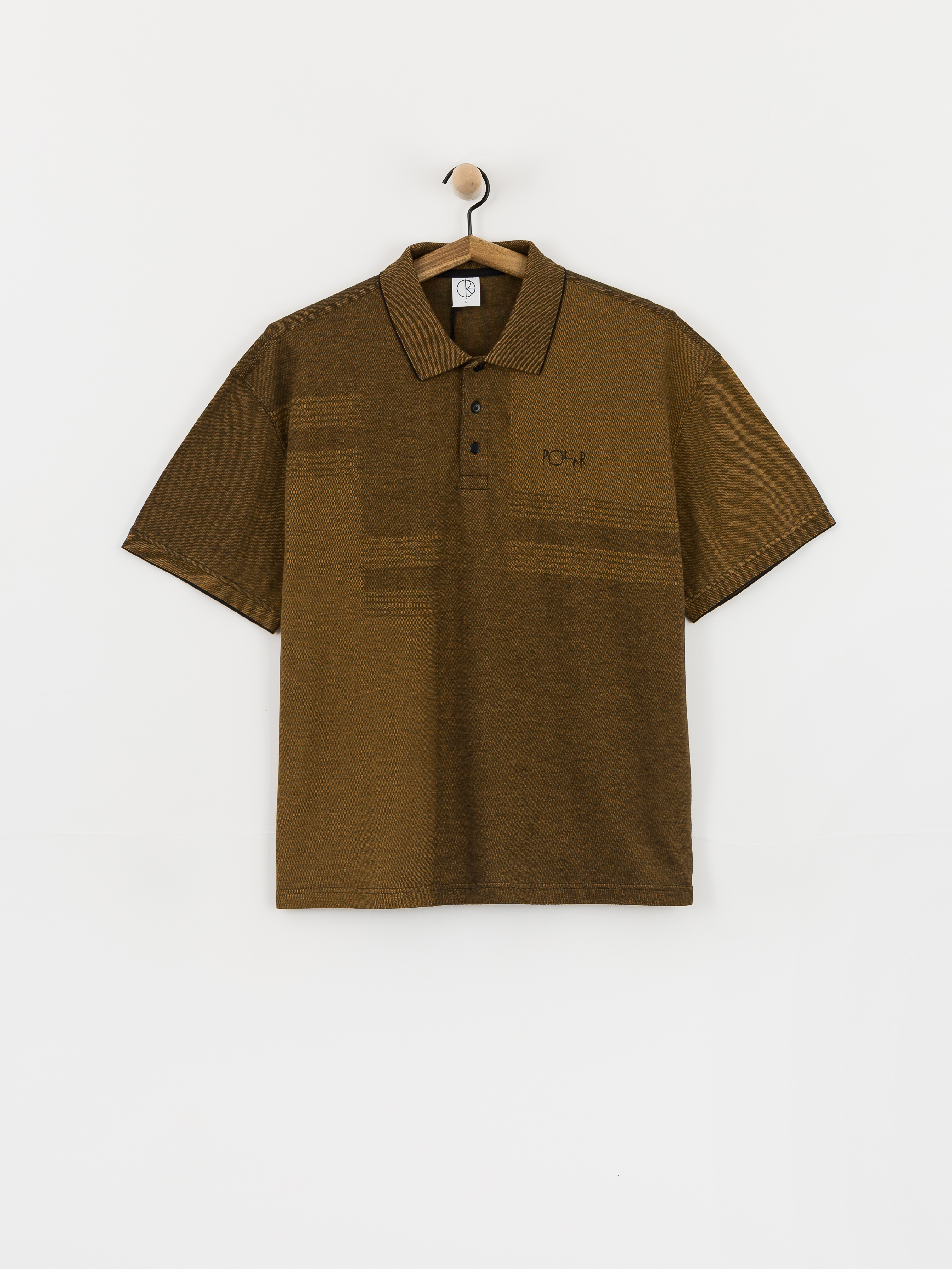 Polo tričko Polar Skate Surf Pique (black/caramel)