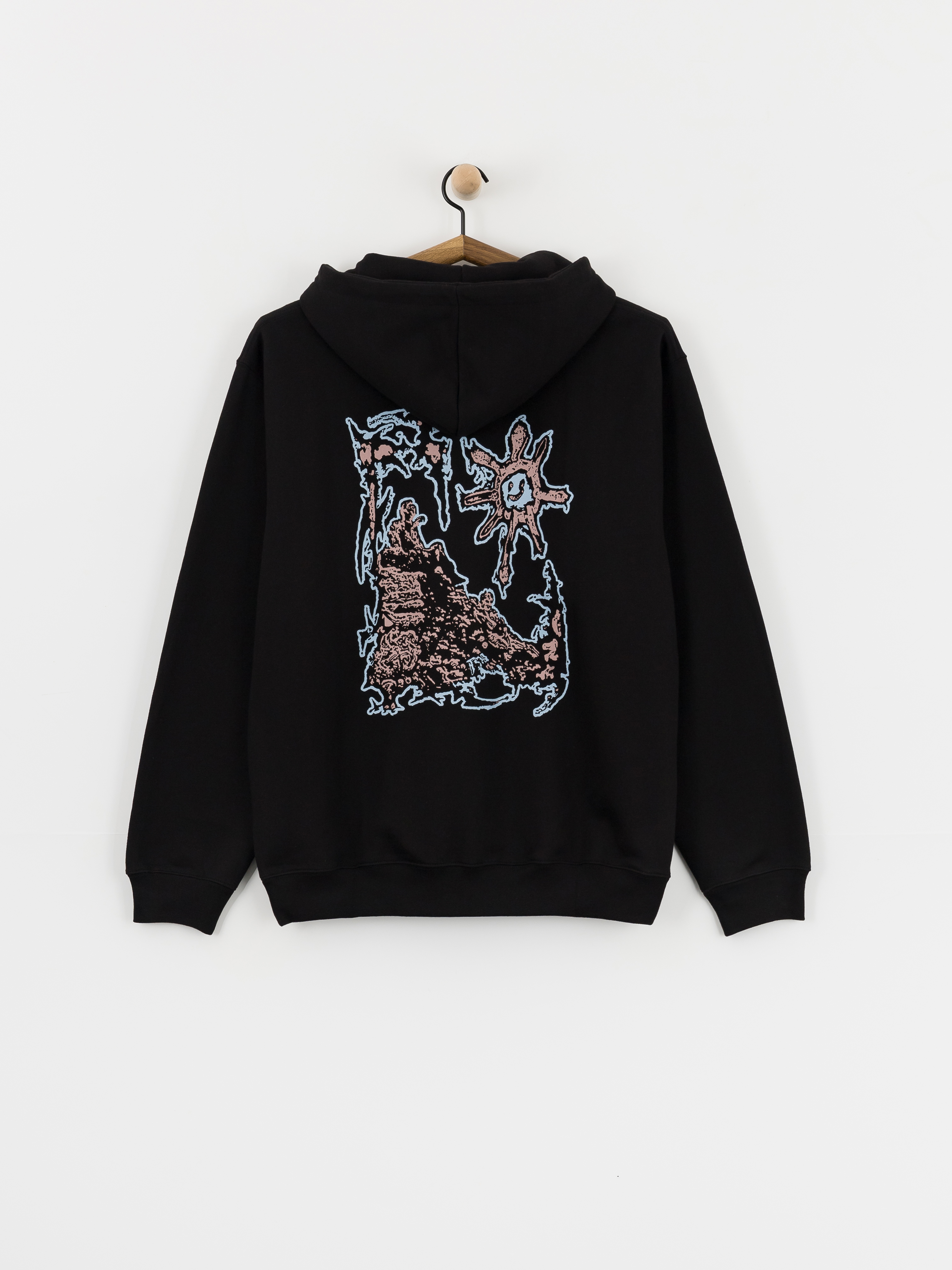 Mikina s kapucí Polar Skate Dave Lovely Day HD (black)