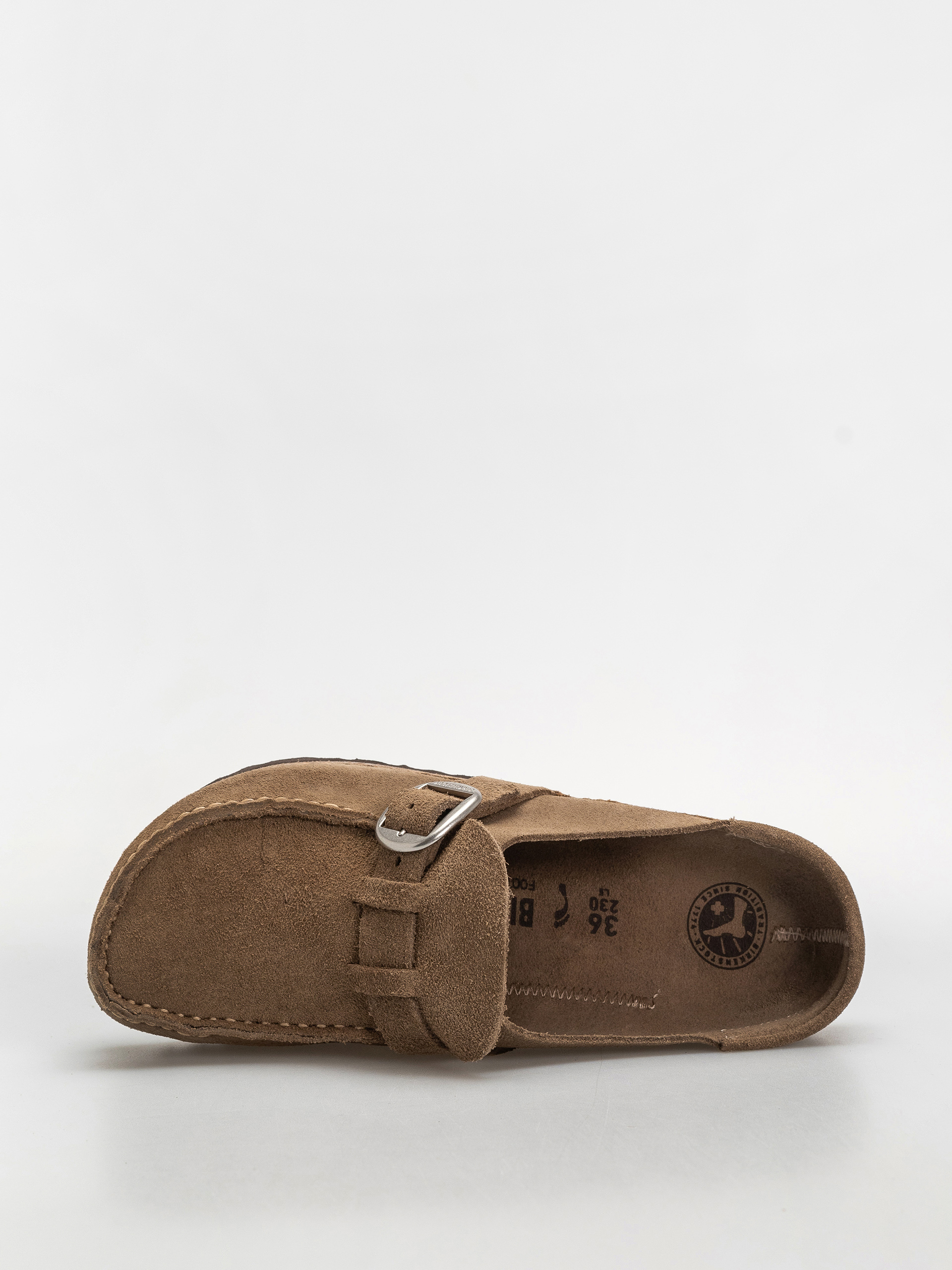 Plážovky Birkenstock Buckley Suede Leather Narrow Wmn (gray taupe)