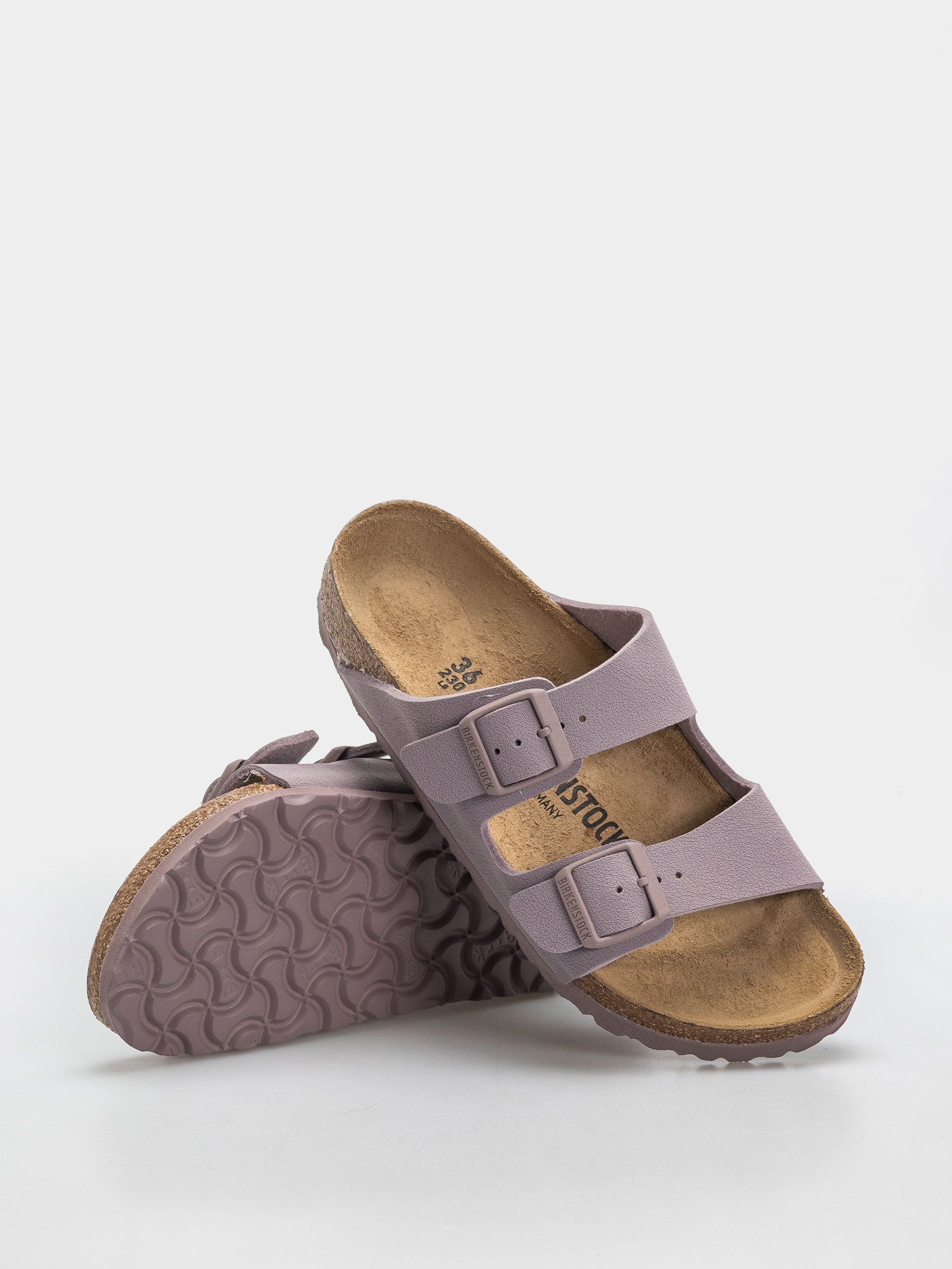 Plážovky Birkenstock Arizona Birkibuc Narrow (faded purple)
