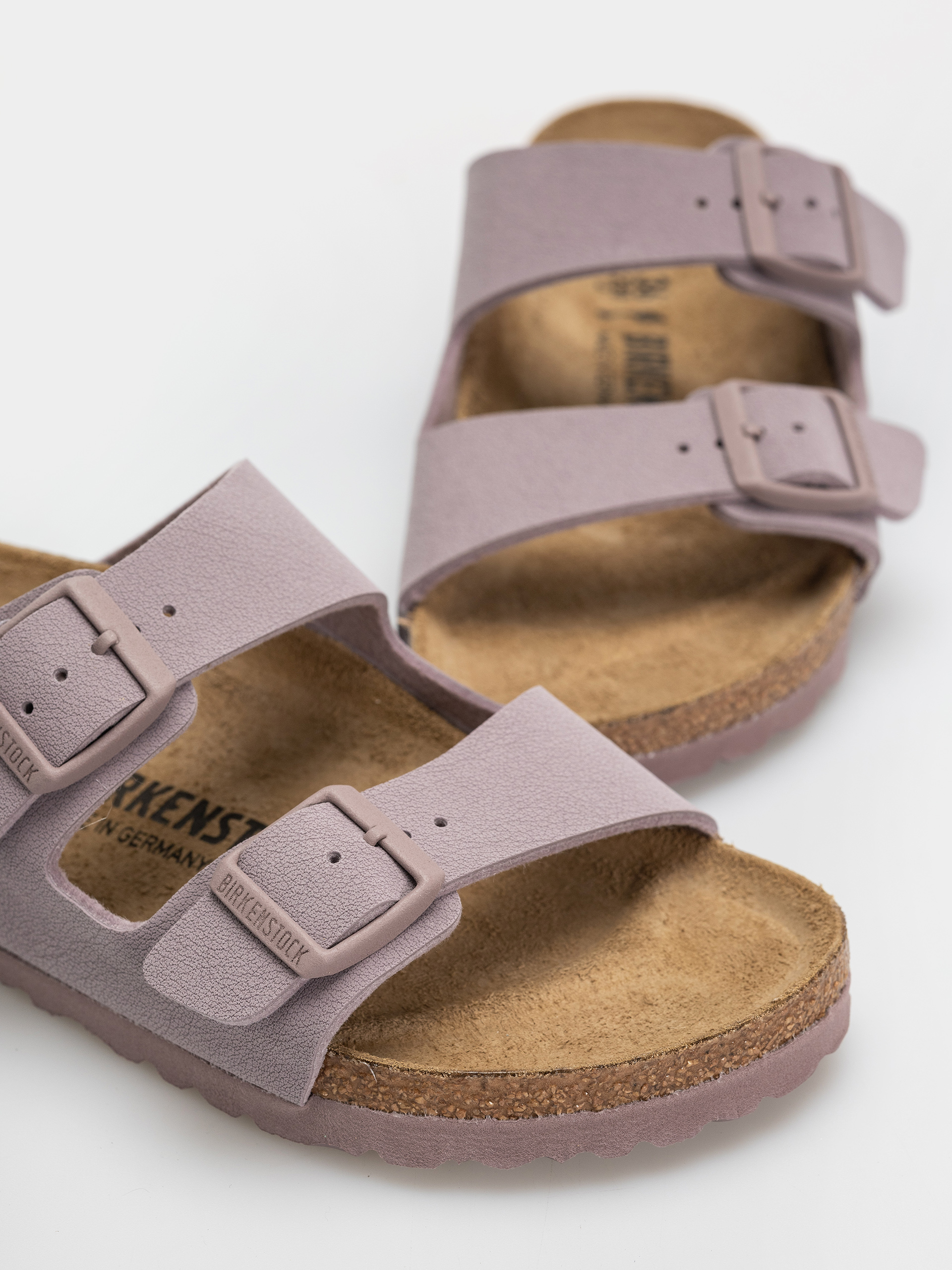 Plážovky Birkenstock Arizona Birkibuc Narrow (faded purple)